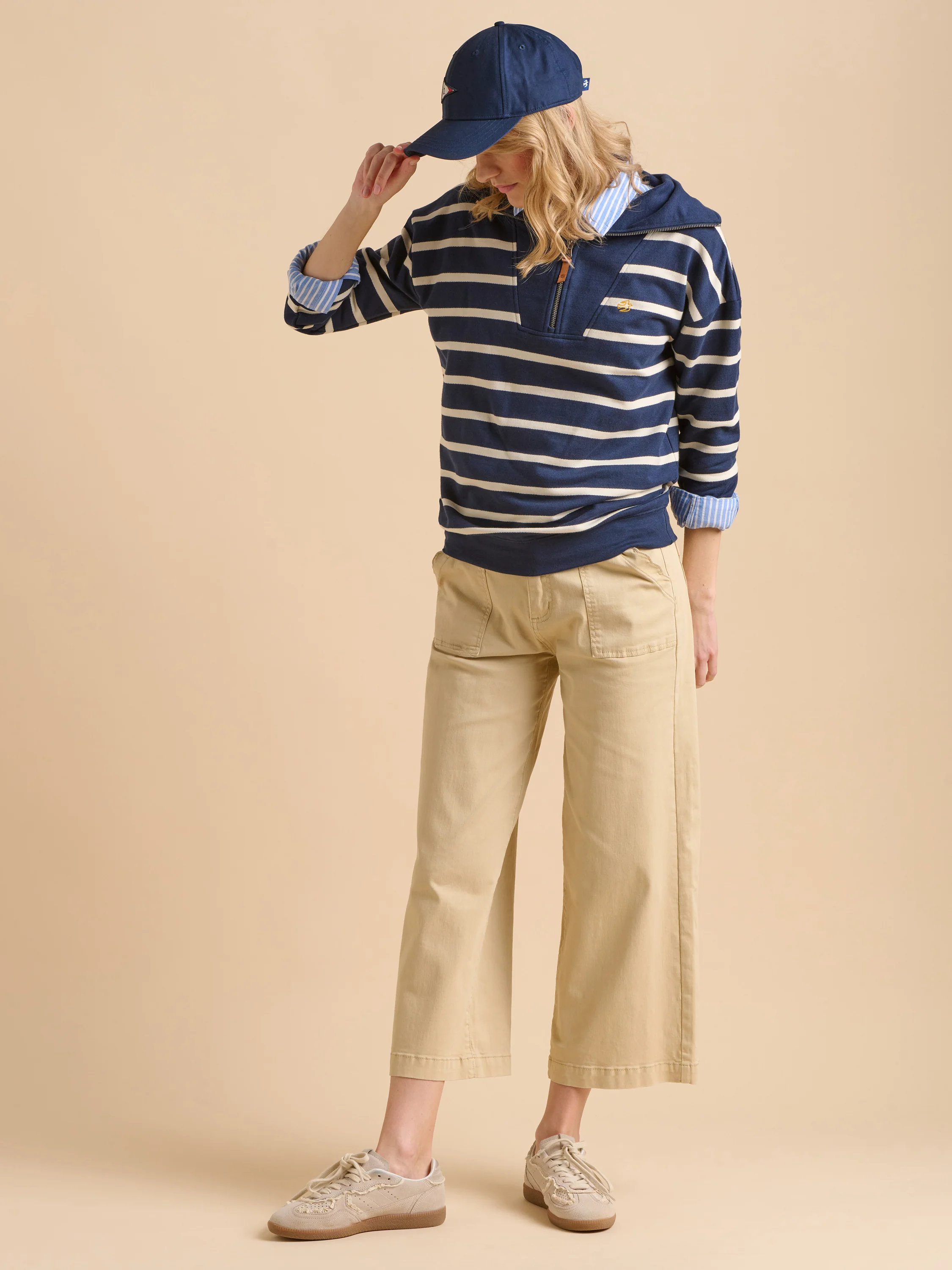 Ankle Crop Wide Leg Trousers - Image 6