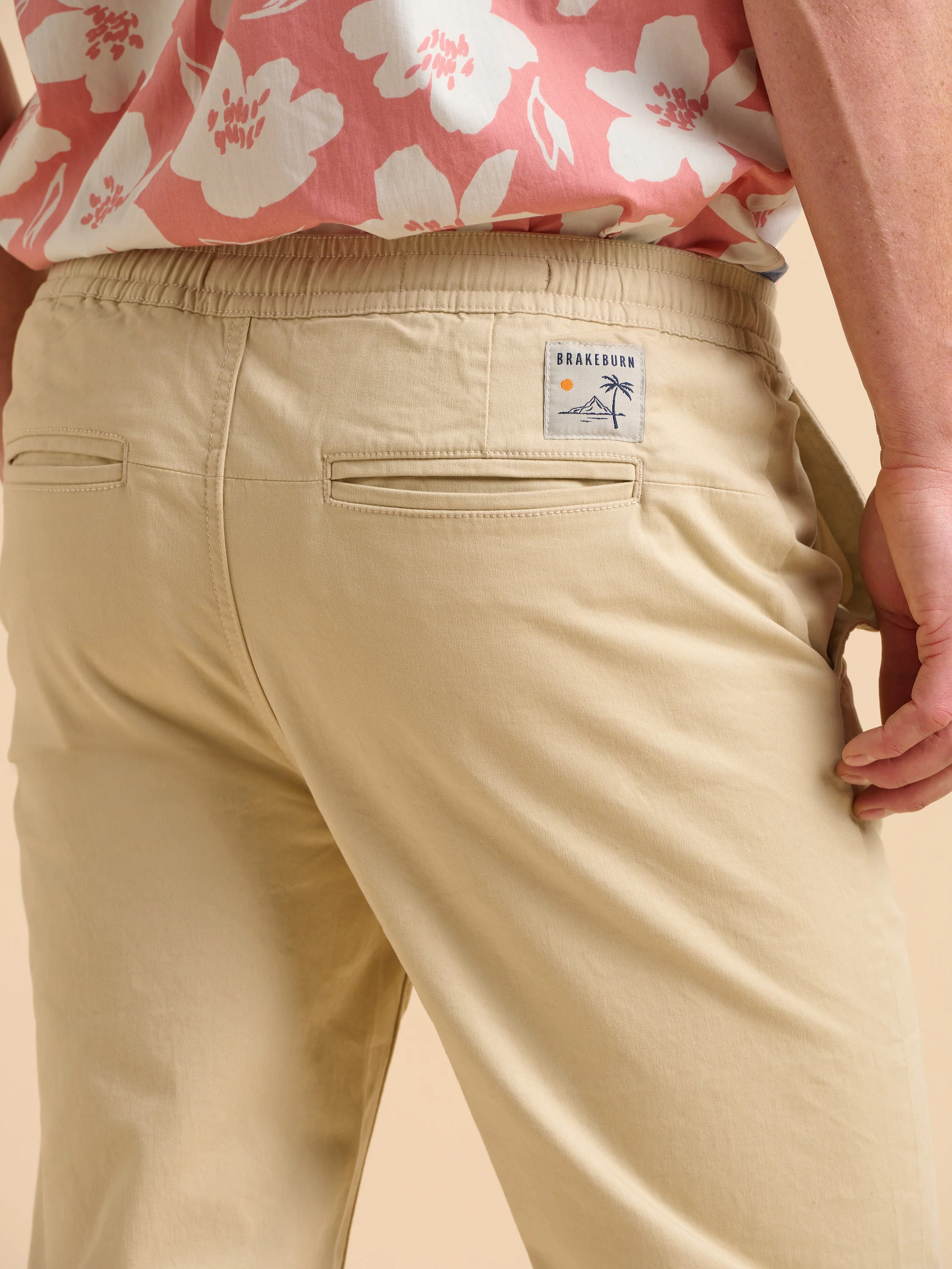 Beige Drawcord Chino - Image 5