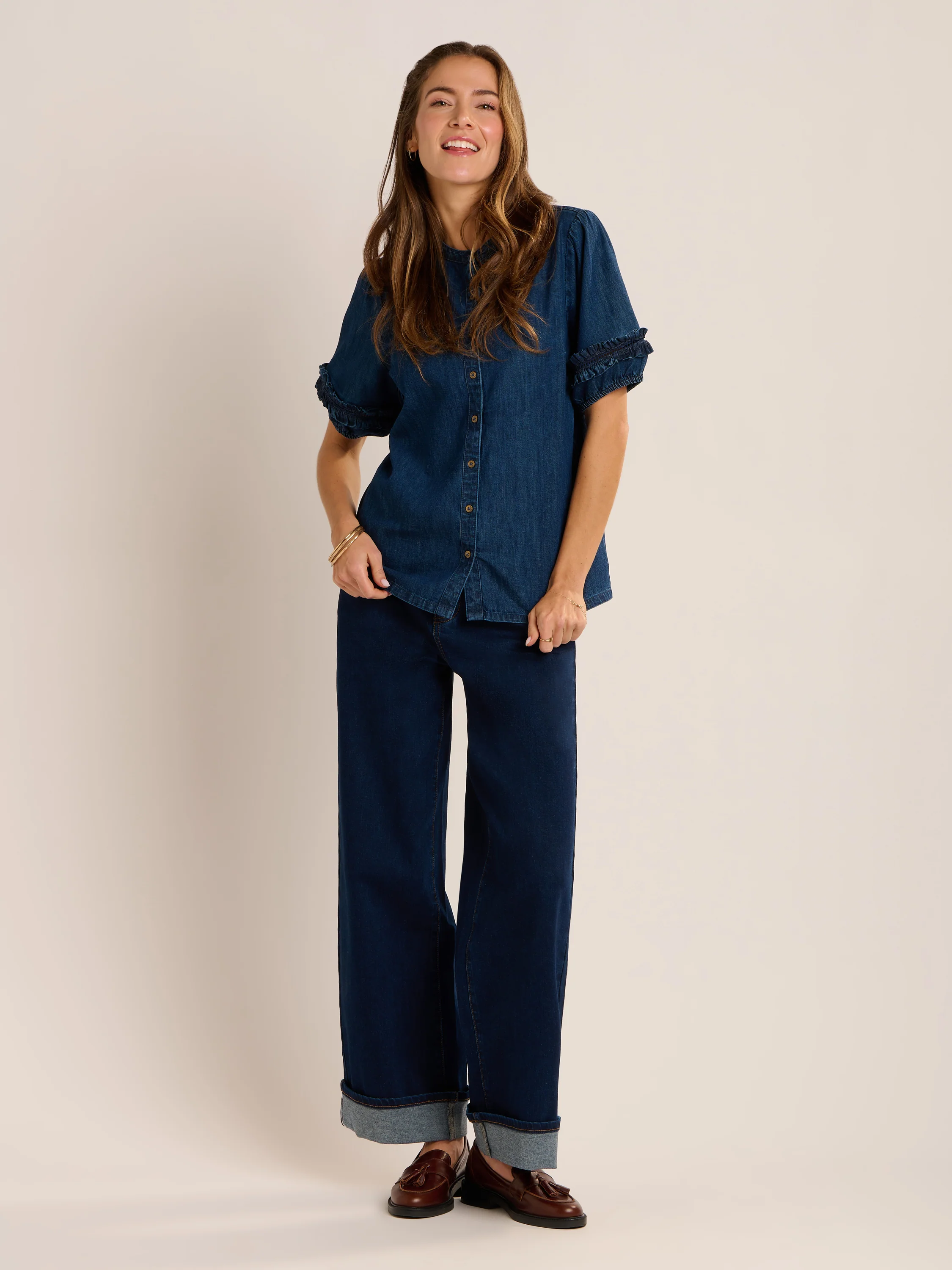 Berna Denim Blouse - Image 5
