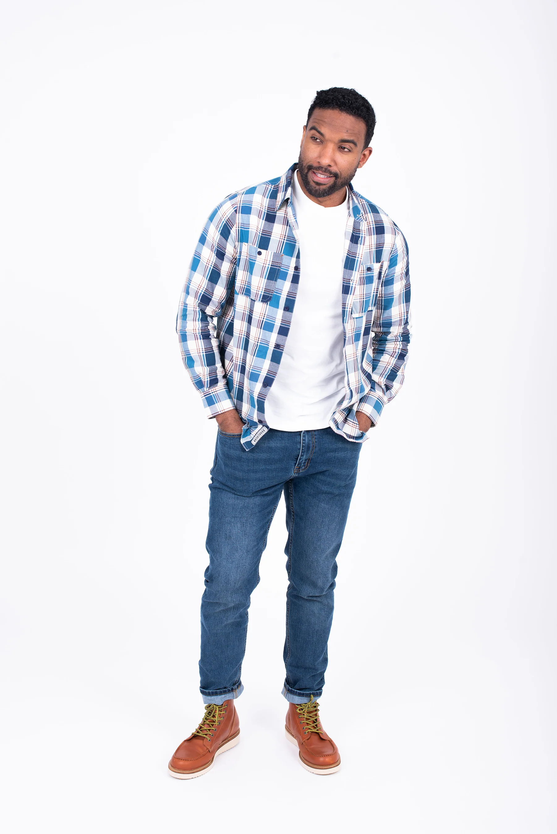 Blue Checked Shirt - Image 4