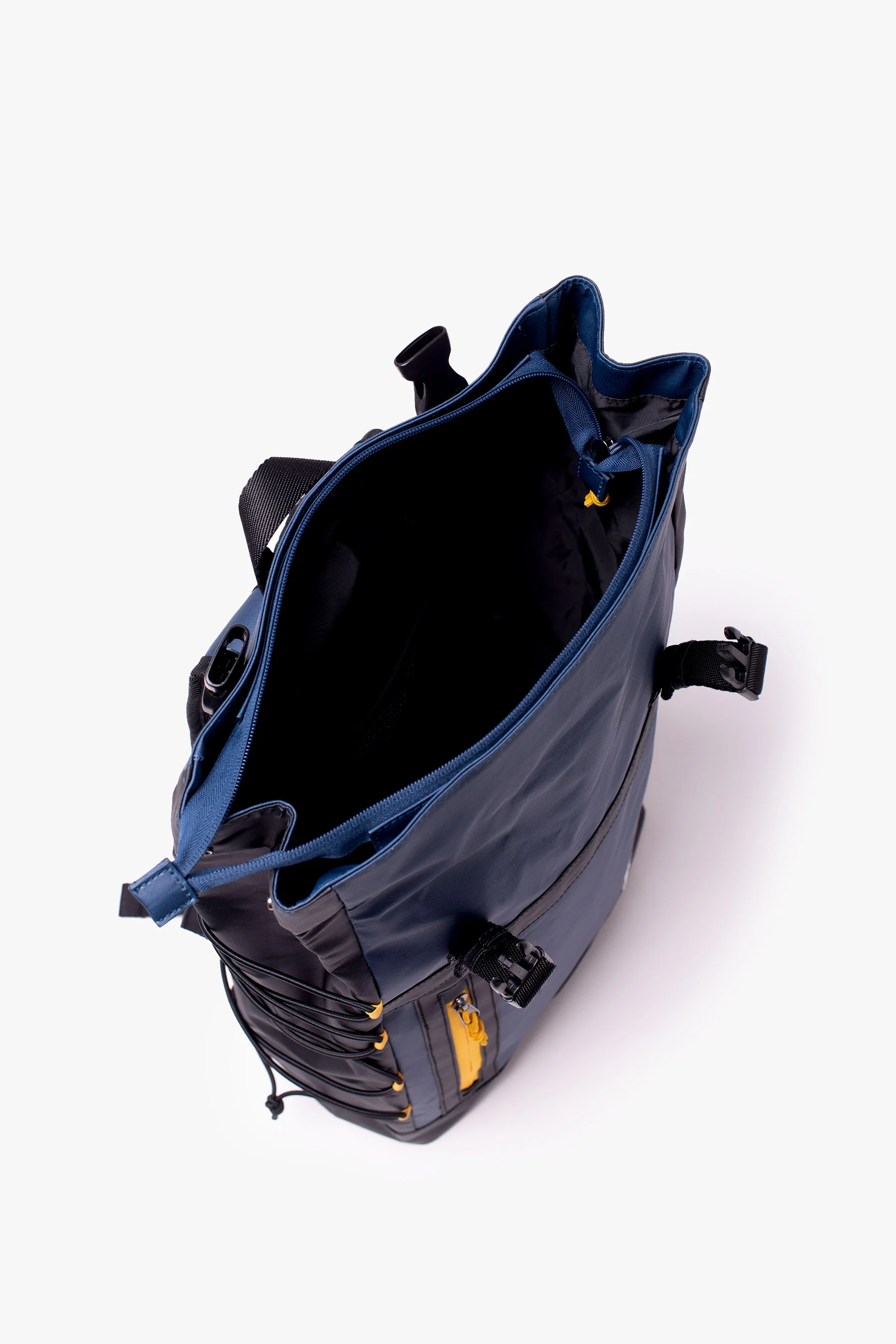 Blue Roll Top Backpack - Image 4