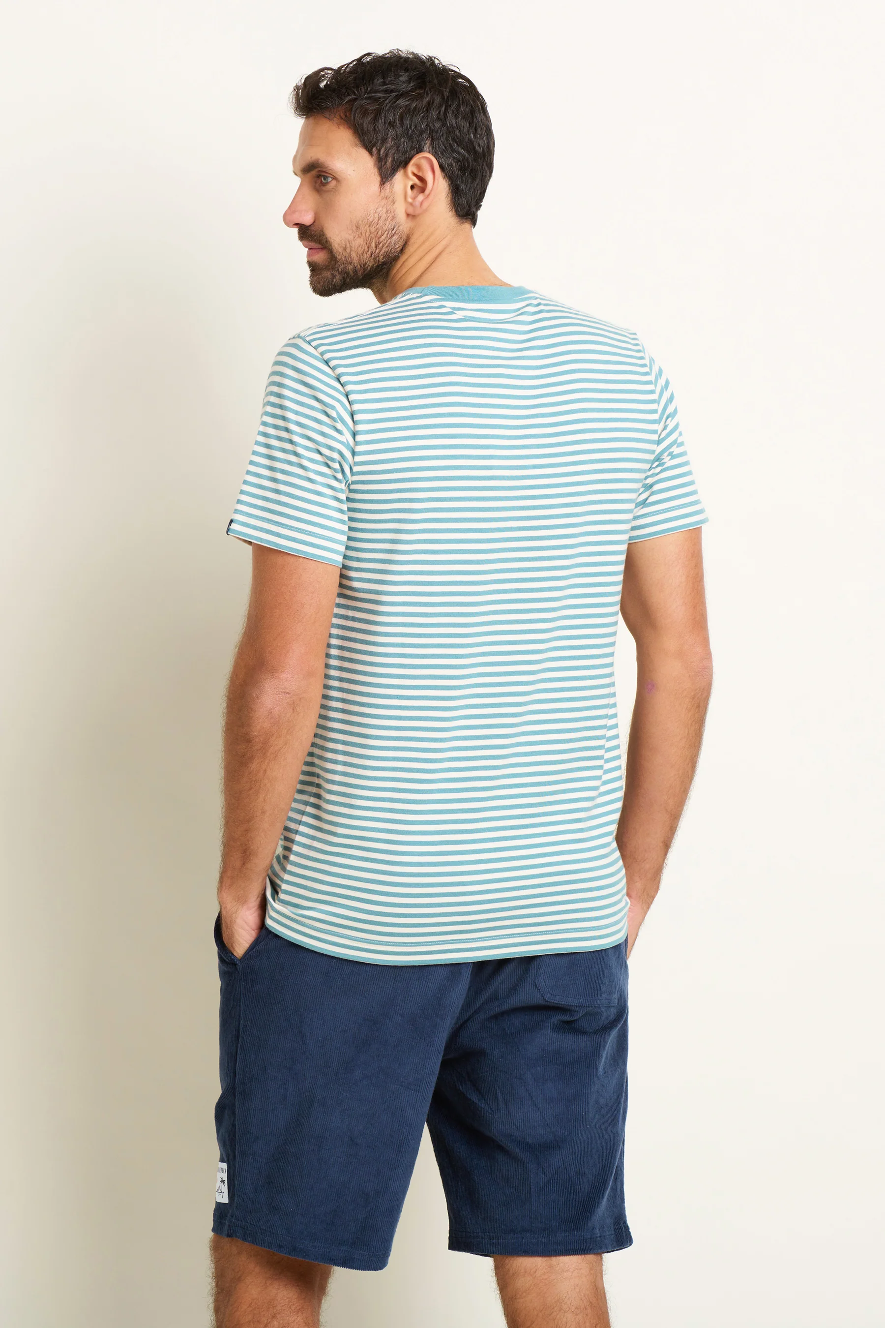 Blue Stripe Pocket Tee - Image 3