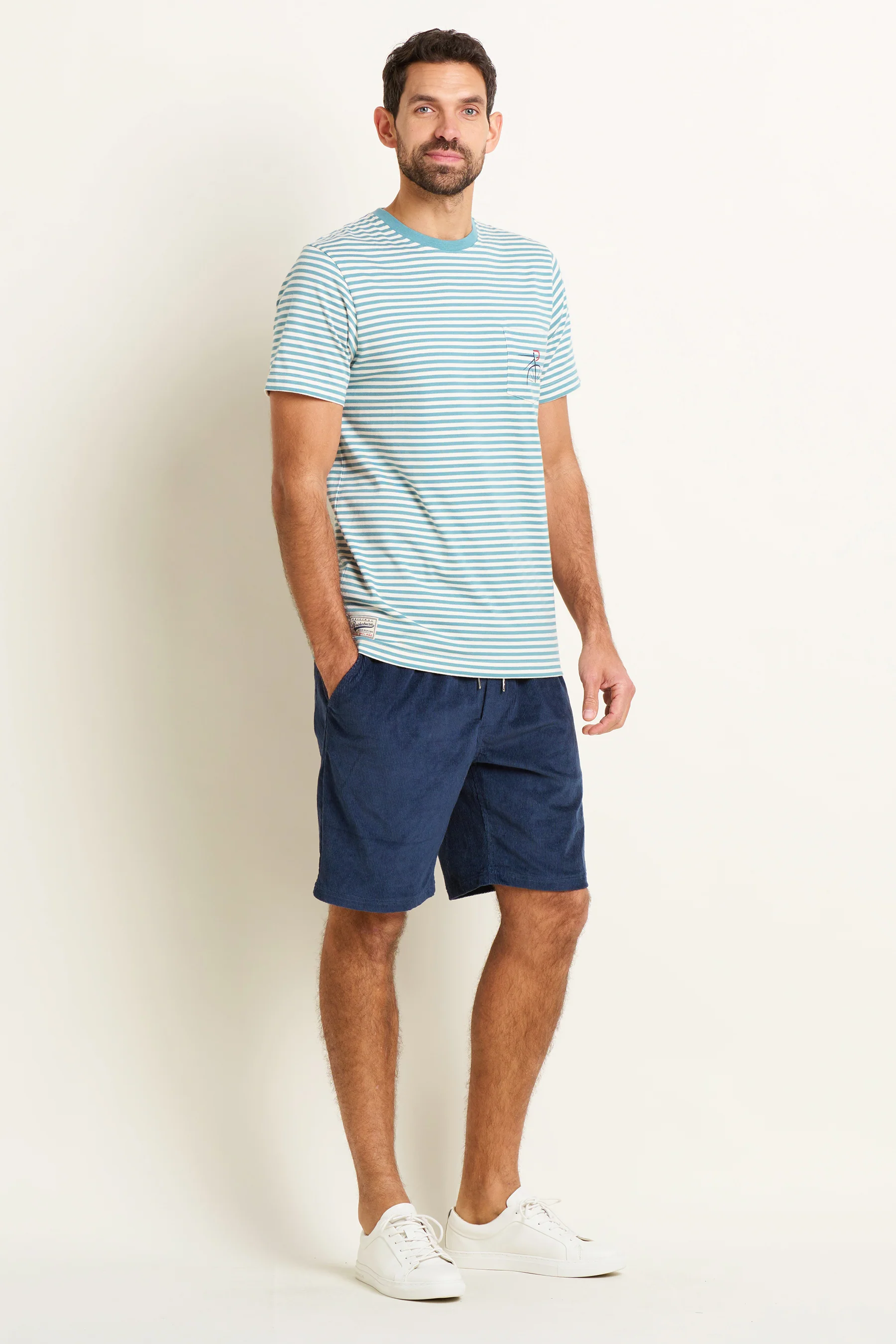 Blue Stripe Pocket Tee - Image 5
