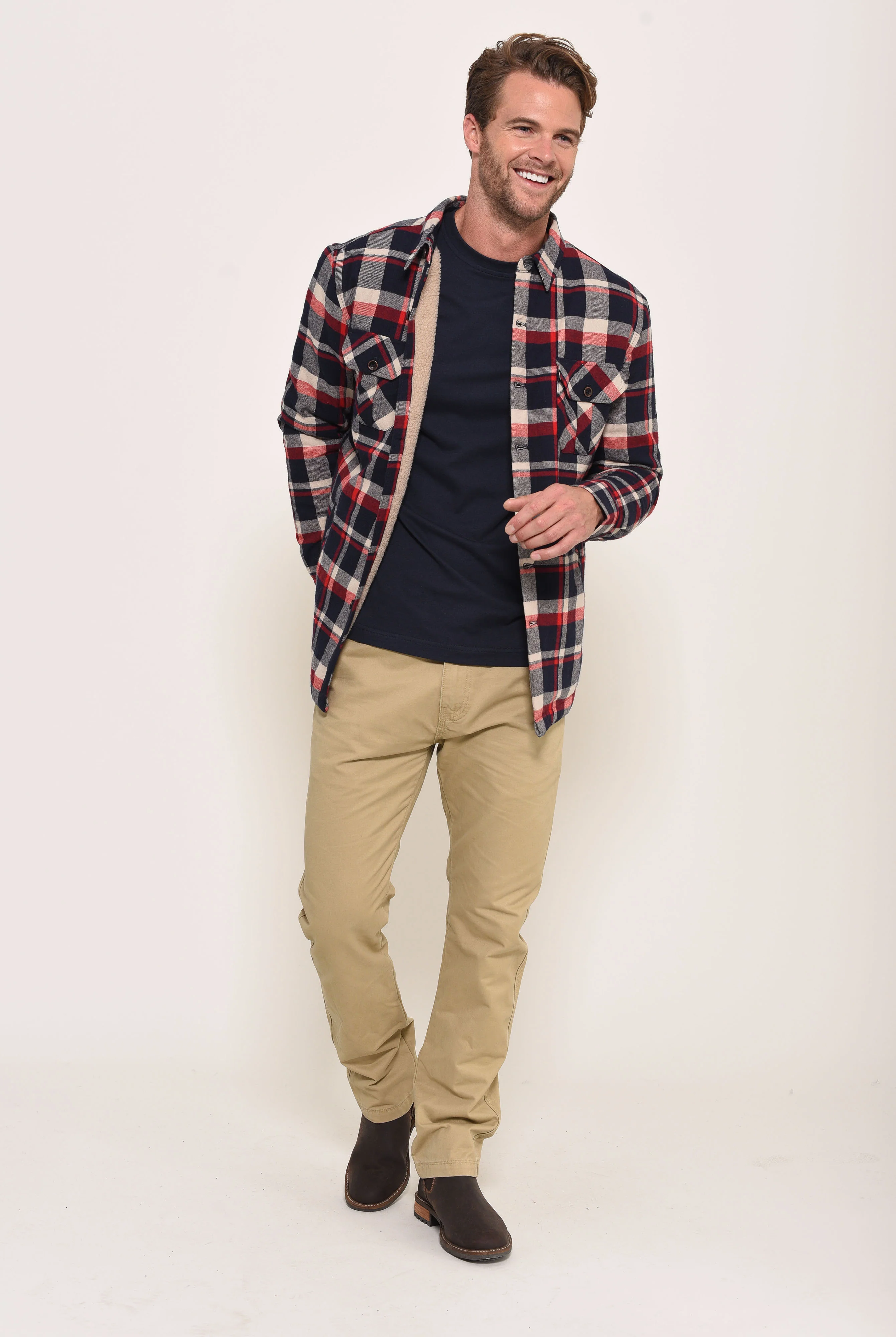Borg Lined Overshirt - Image 2