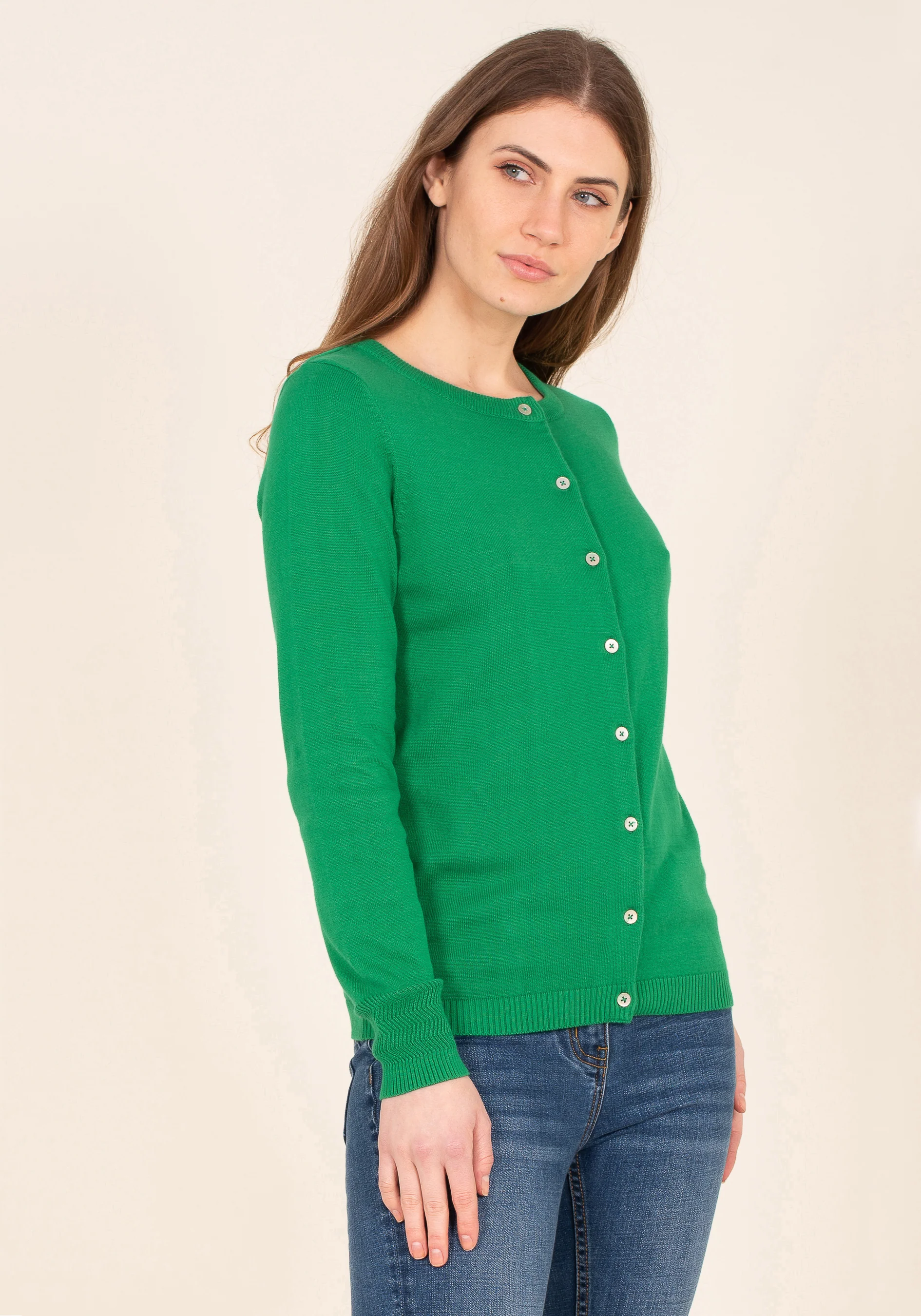 Organic Cotton Button Cardigan - Image 2