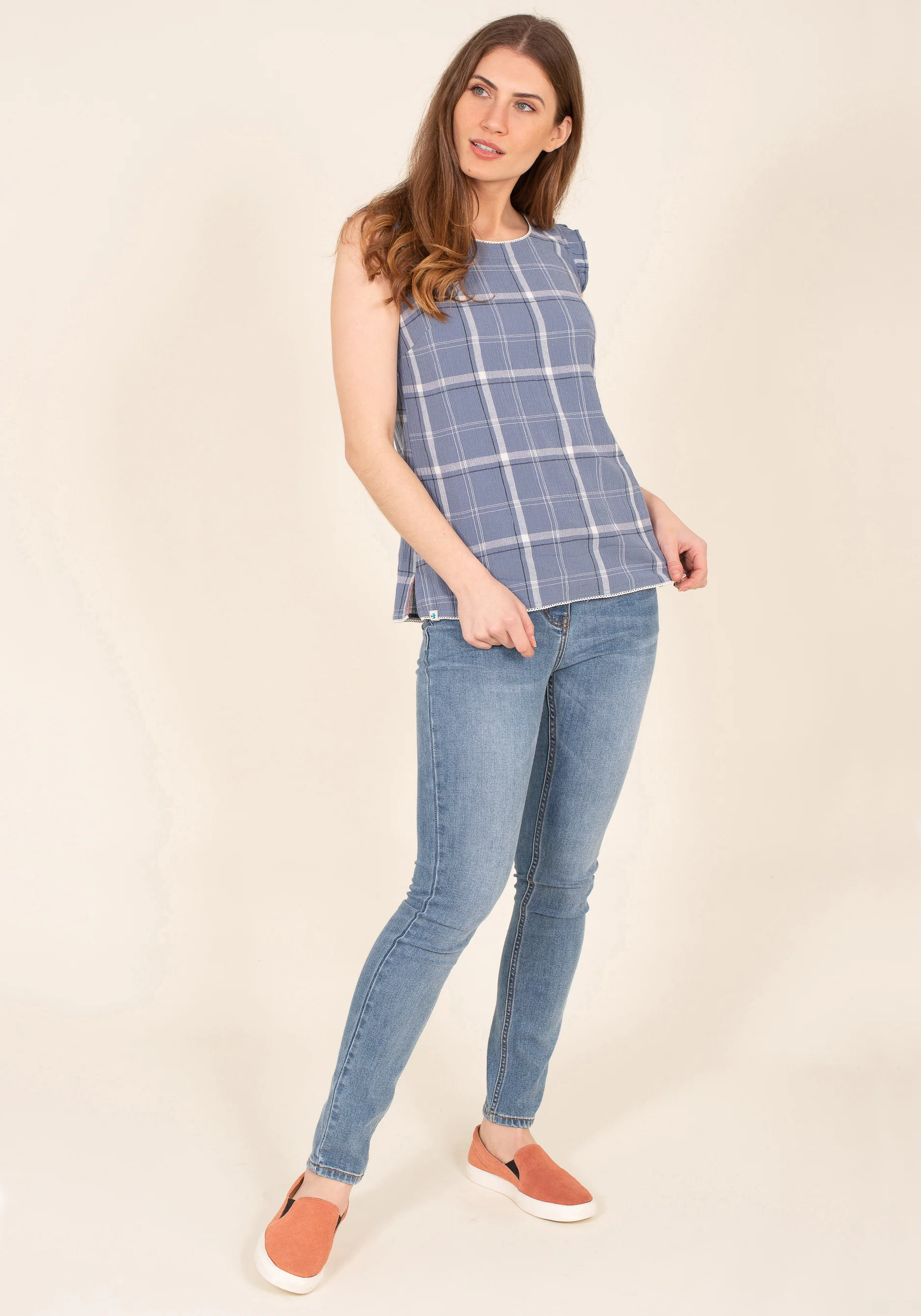 Check Trapeze Vest - Image 4