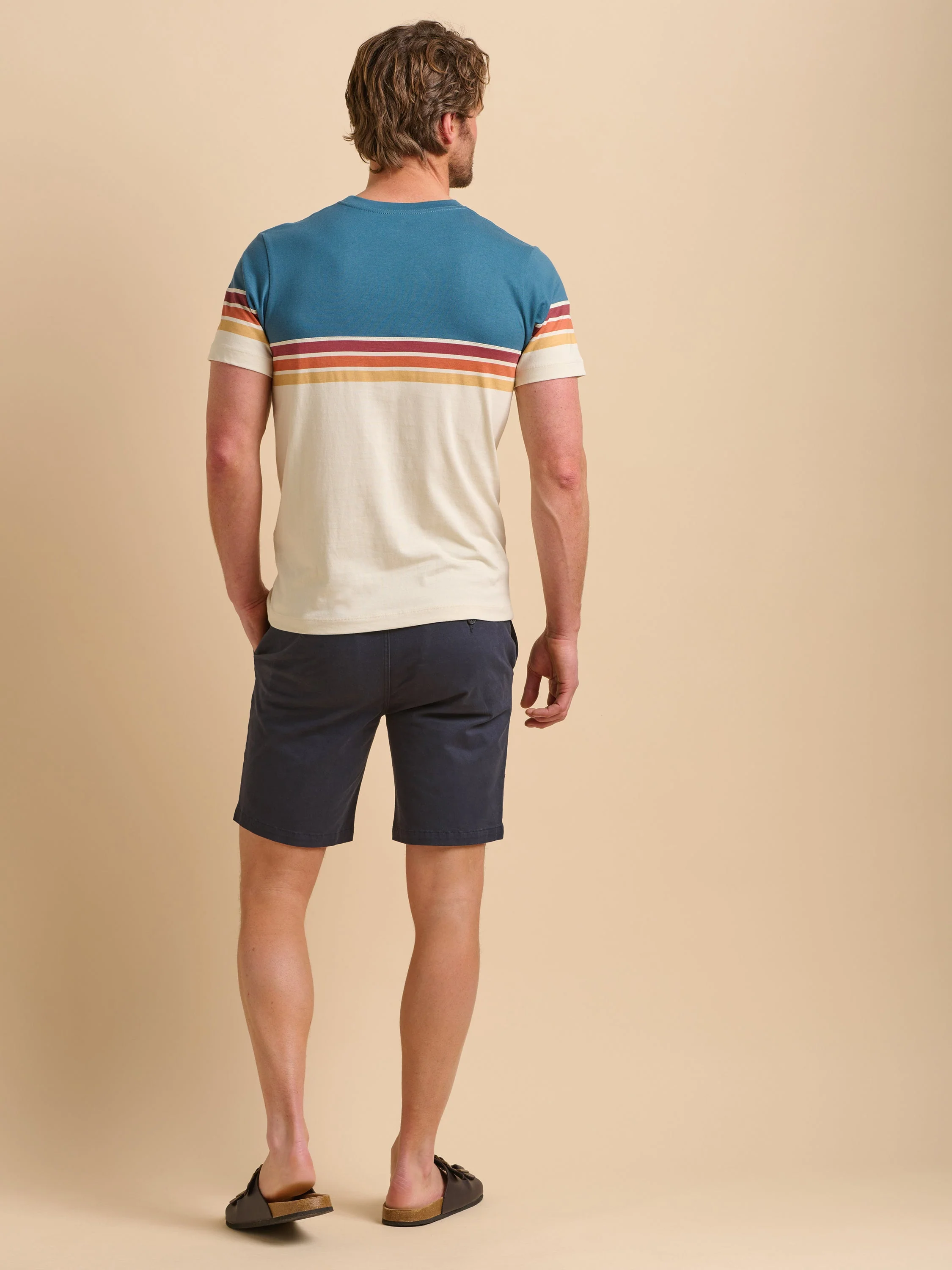 Colour Block Stripe Tee - Image 2
