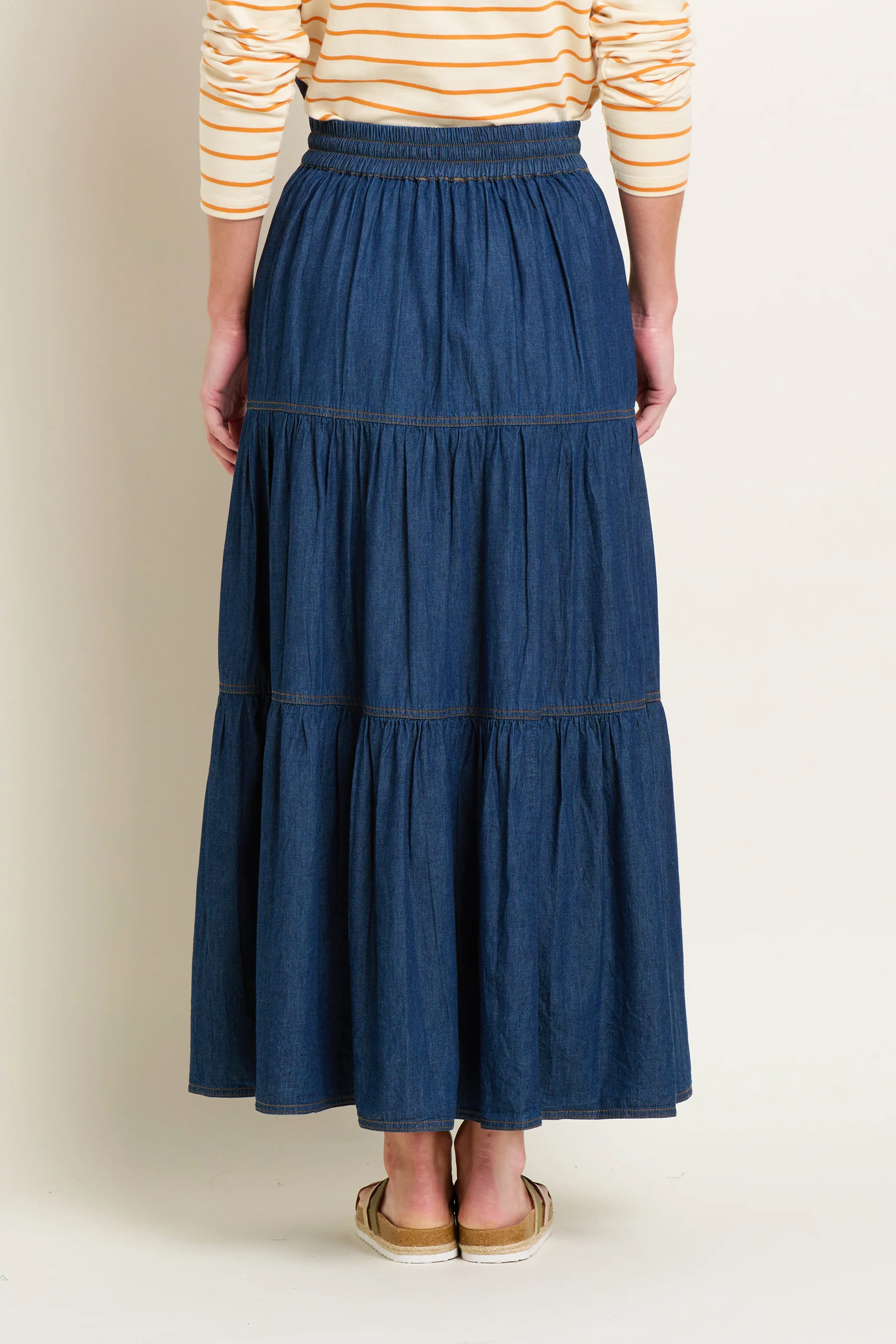 Denim Maxi Skirt - Image 3