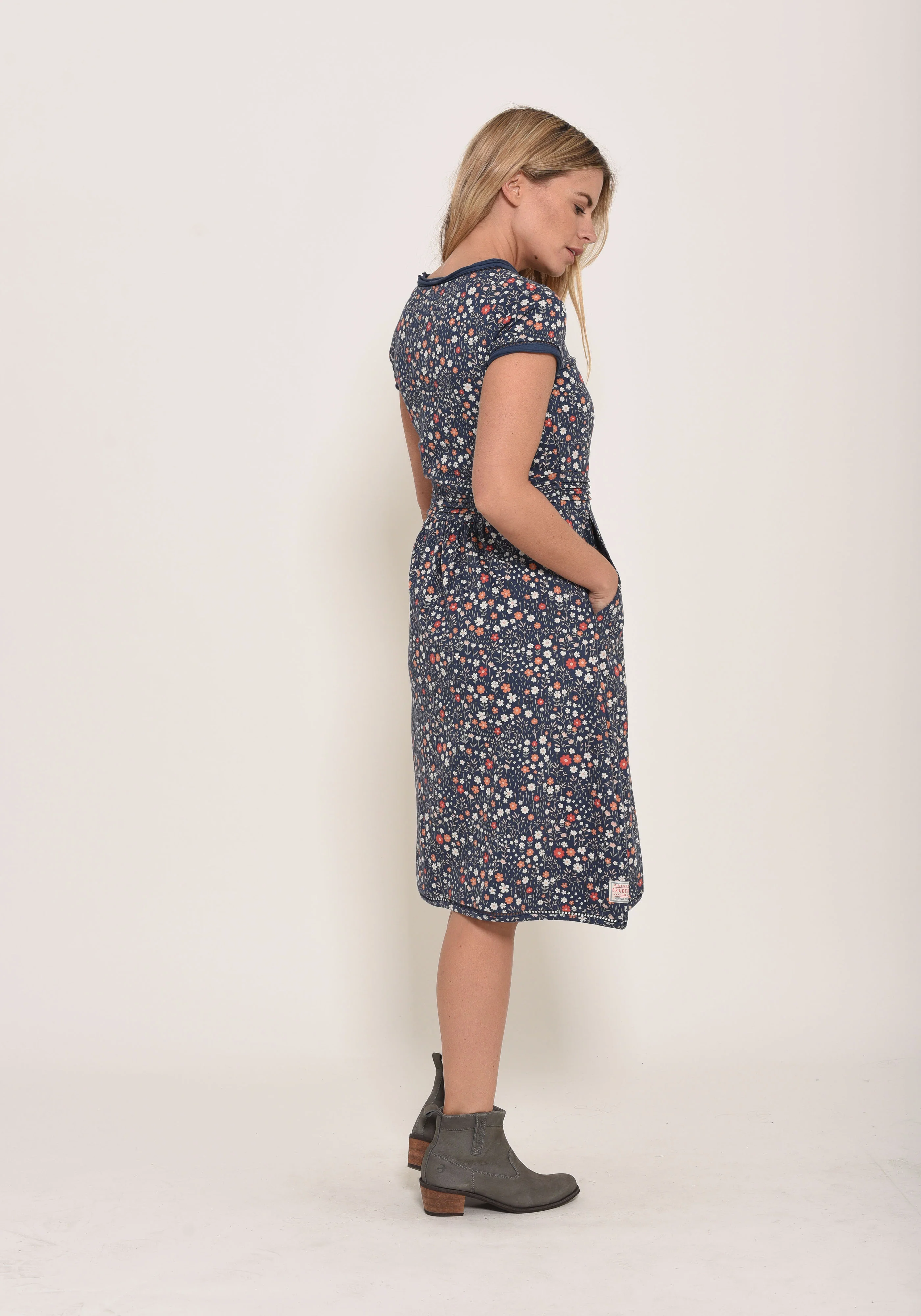 Ditsy Jersey Dress - Image 3