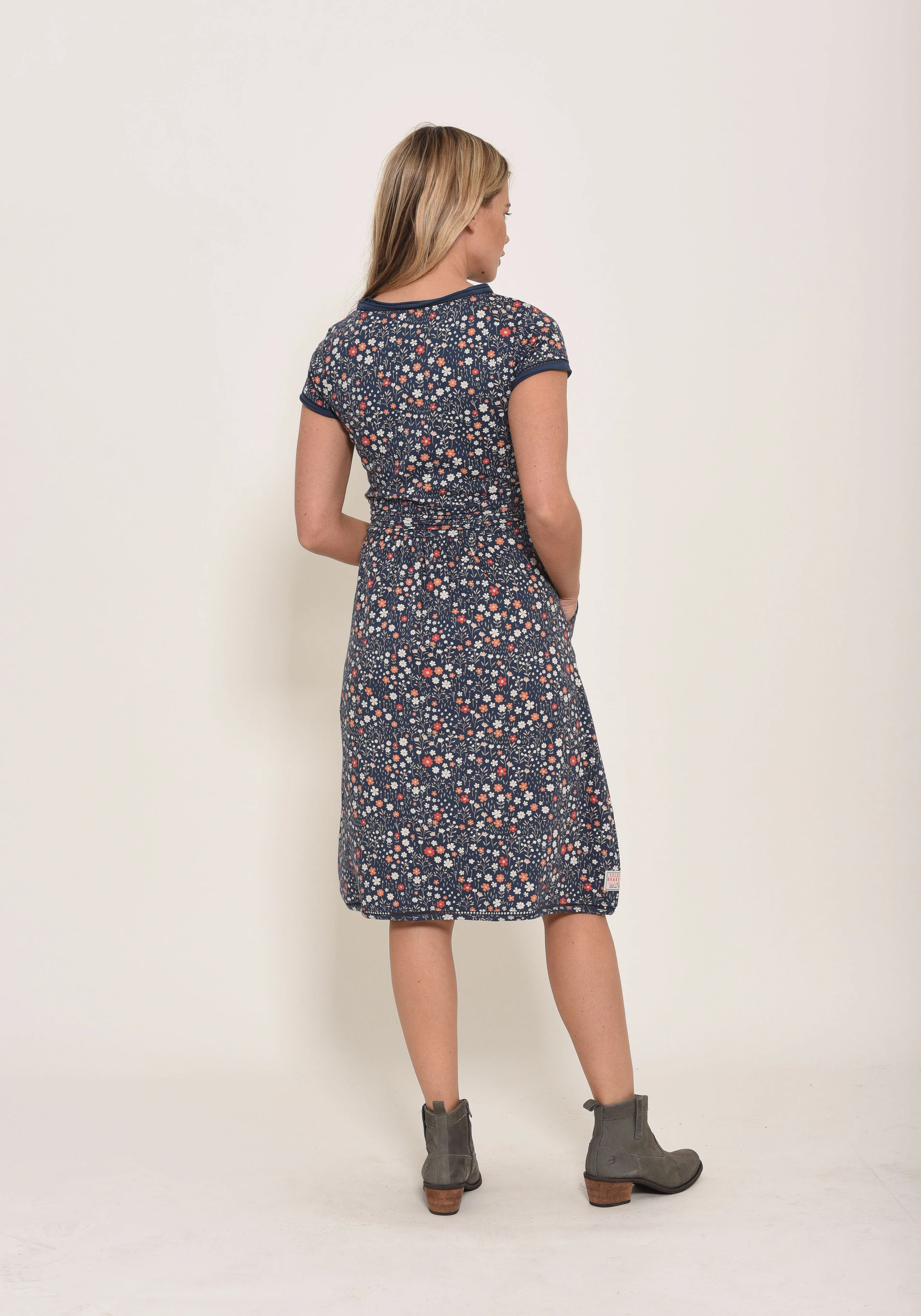 Ditsy Jersey Dress - Image 5