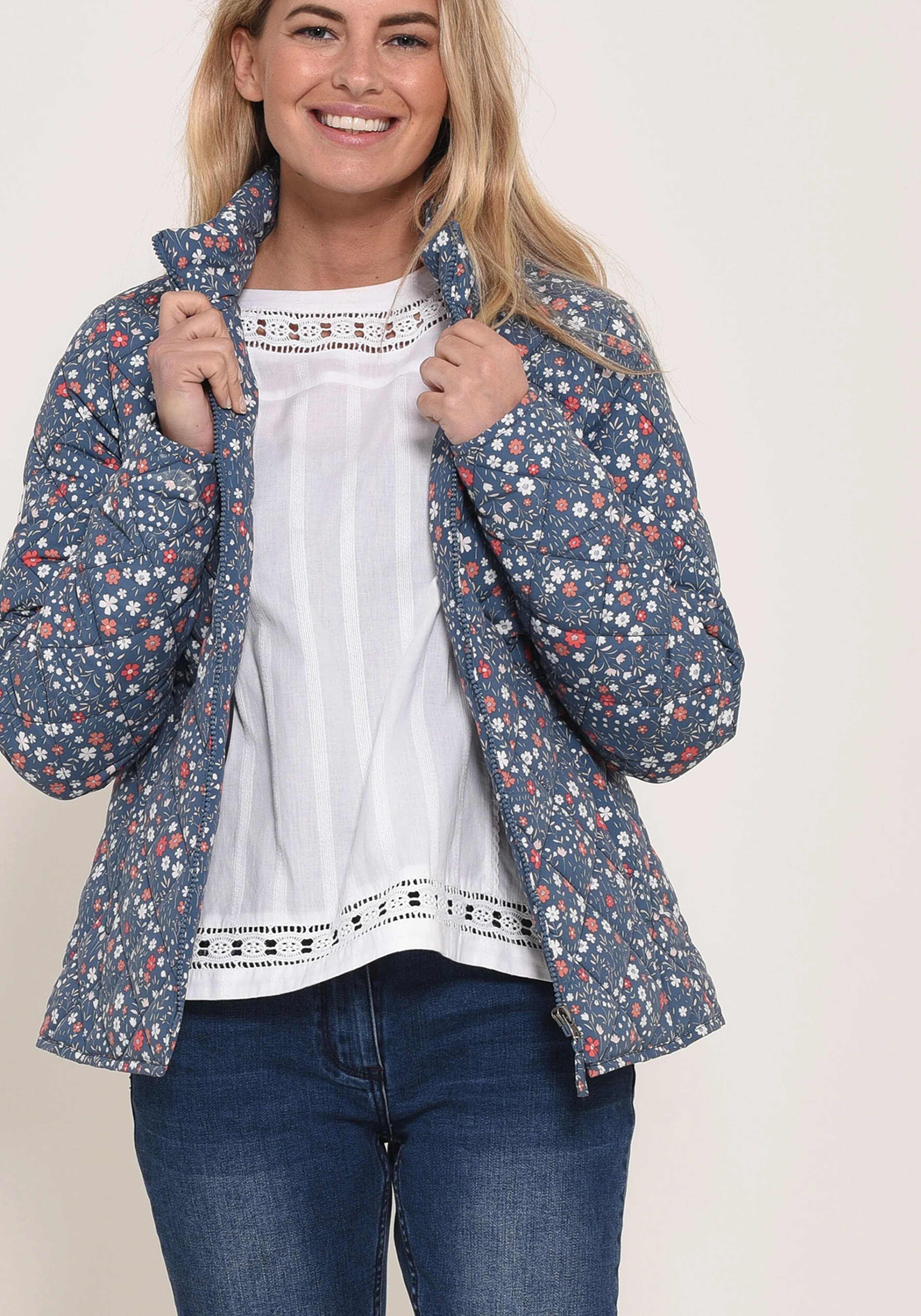 Ditsy Quilted Jacket - Image 3