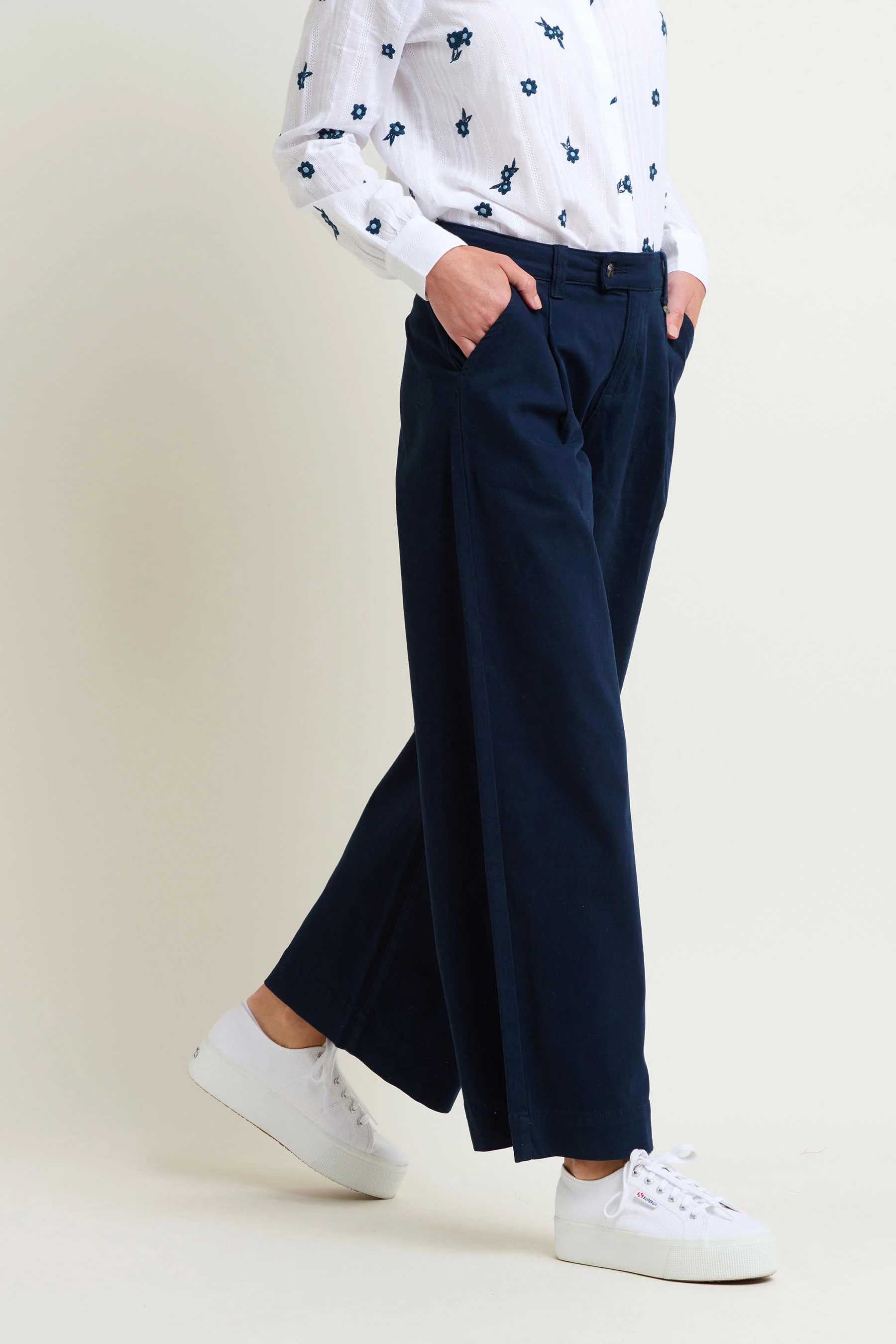 Double Pleat Front Trousers - Image 3