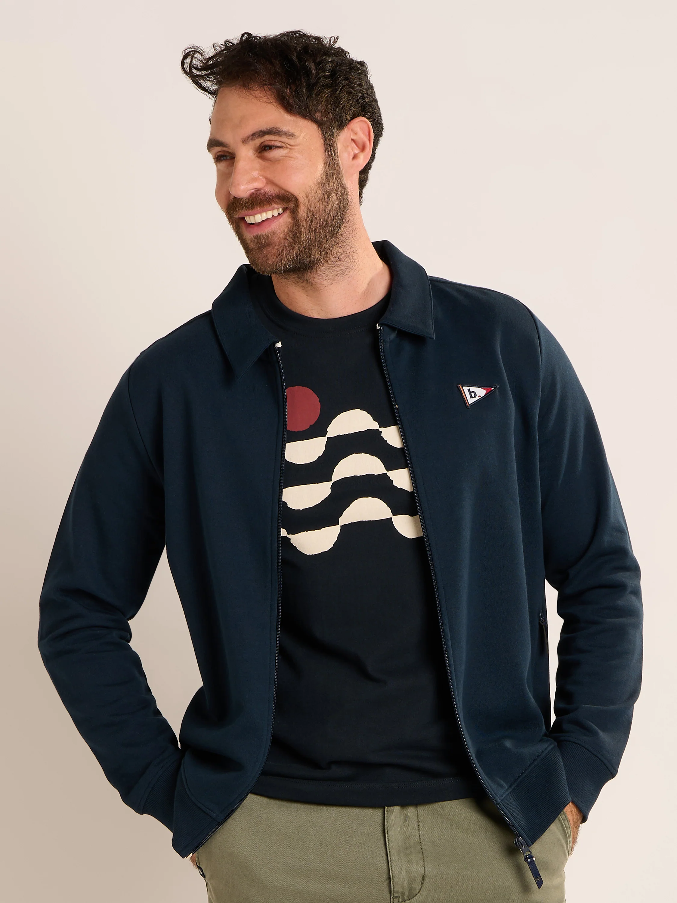 Duncliffe Zip Through Sweat Jacket