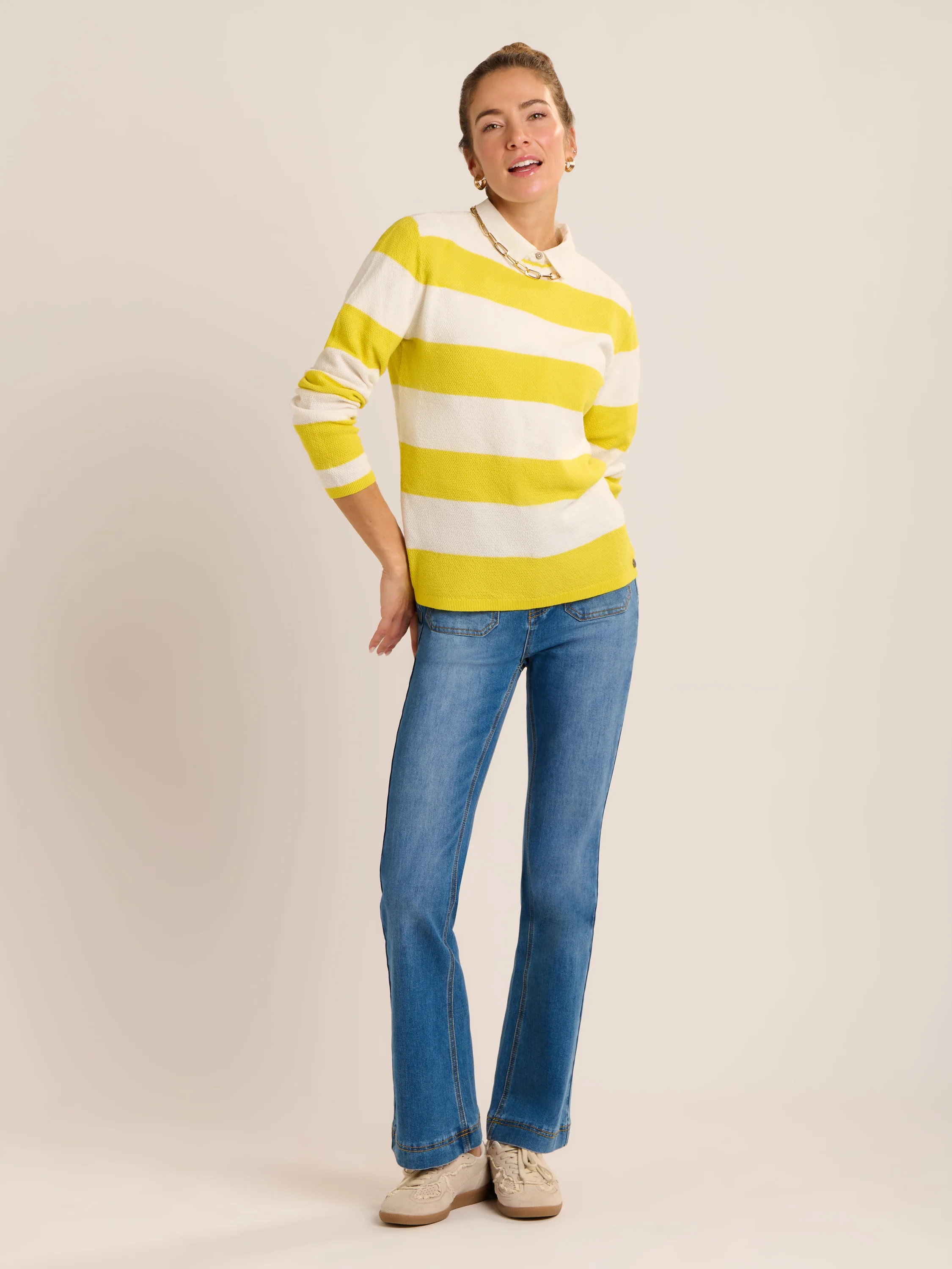 Echoa Scallop Crew Neck Jumper - Image 7