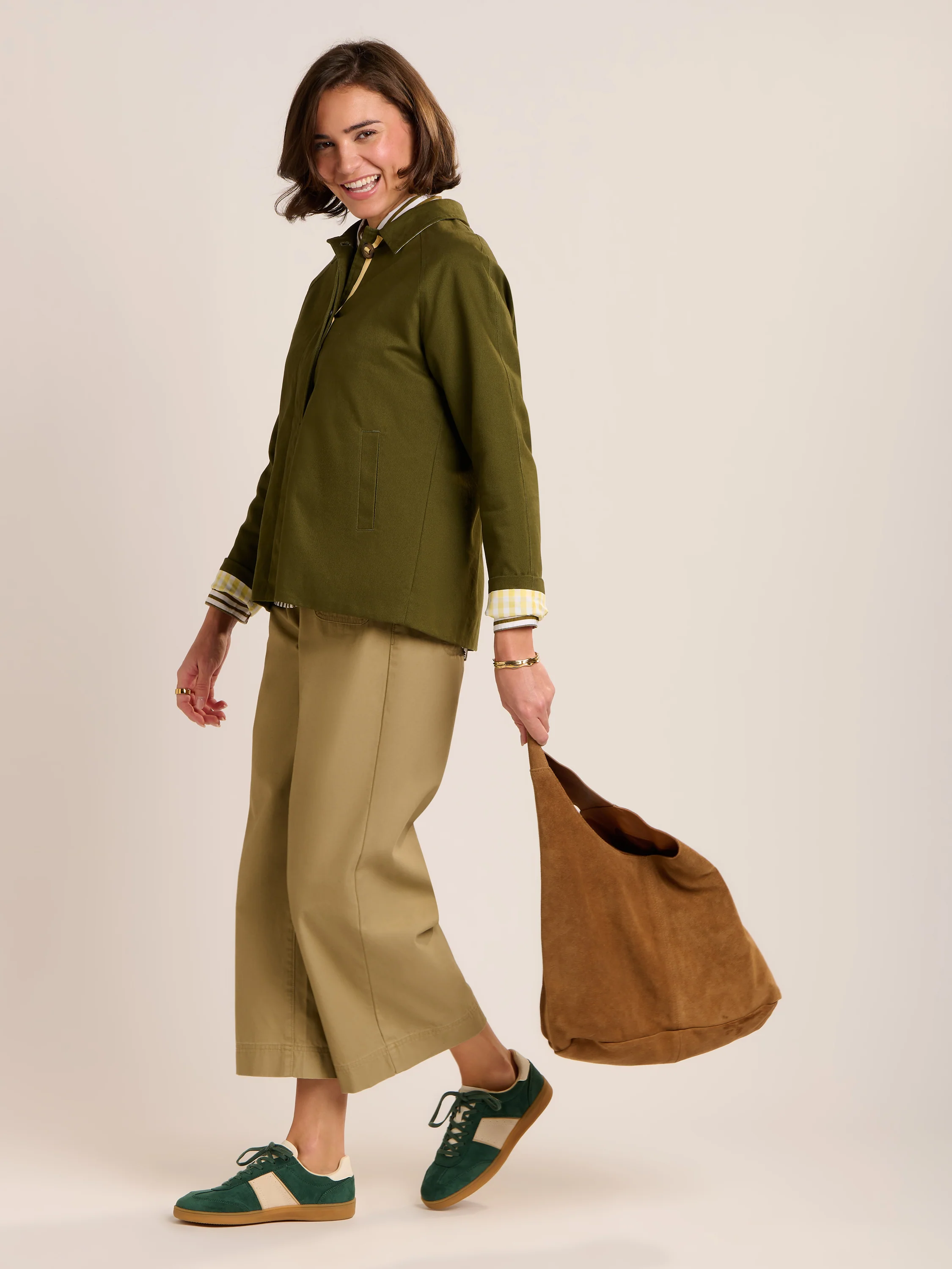 Emilia Cropped Trench Coat - Image 7