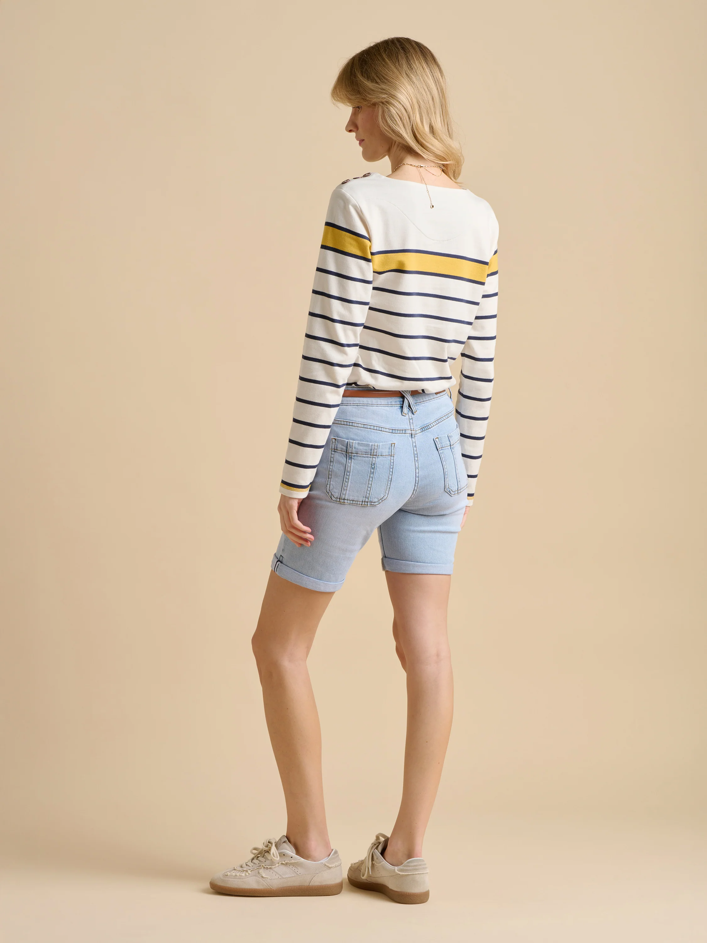 Engineered Stripe Bella Crew - Image 4