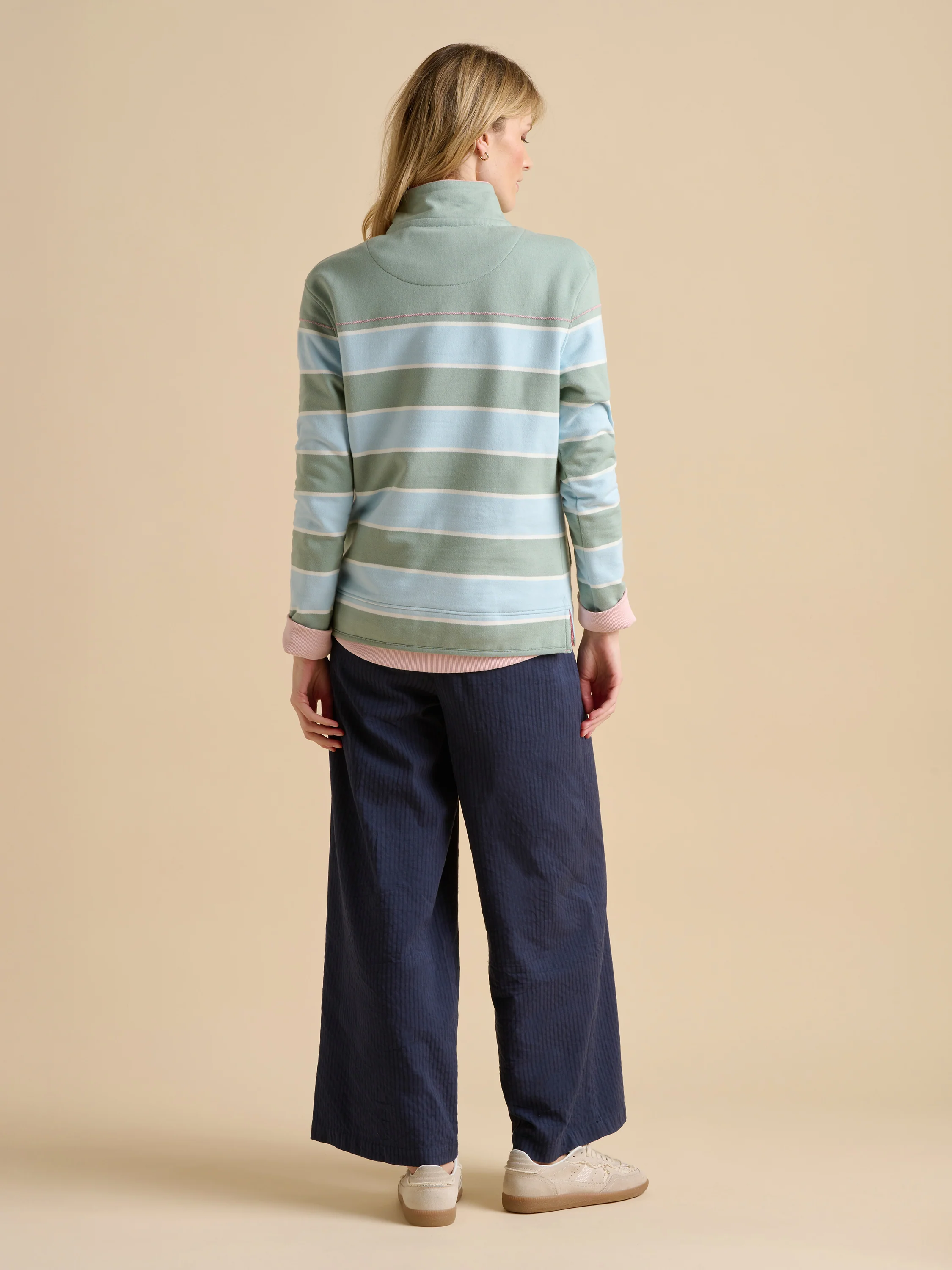 Engineered Stripe Quarter Zip - Image 4