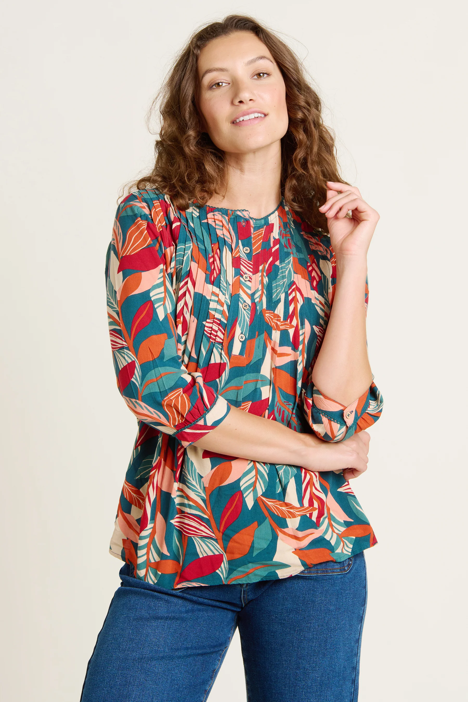 Evergreen Leaves Blouse - Image 3