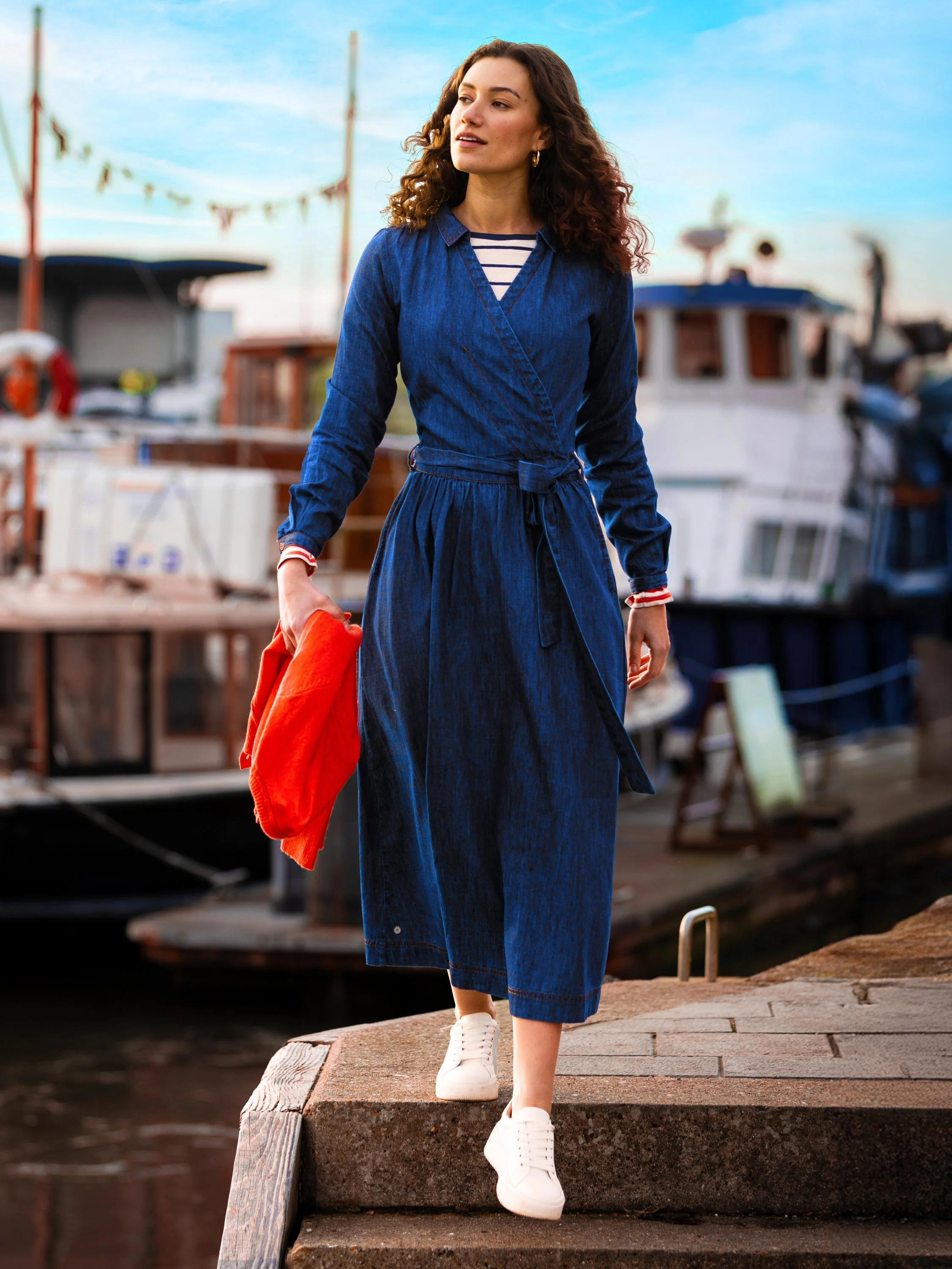 Fern Denim Maxi Dress