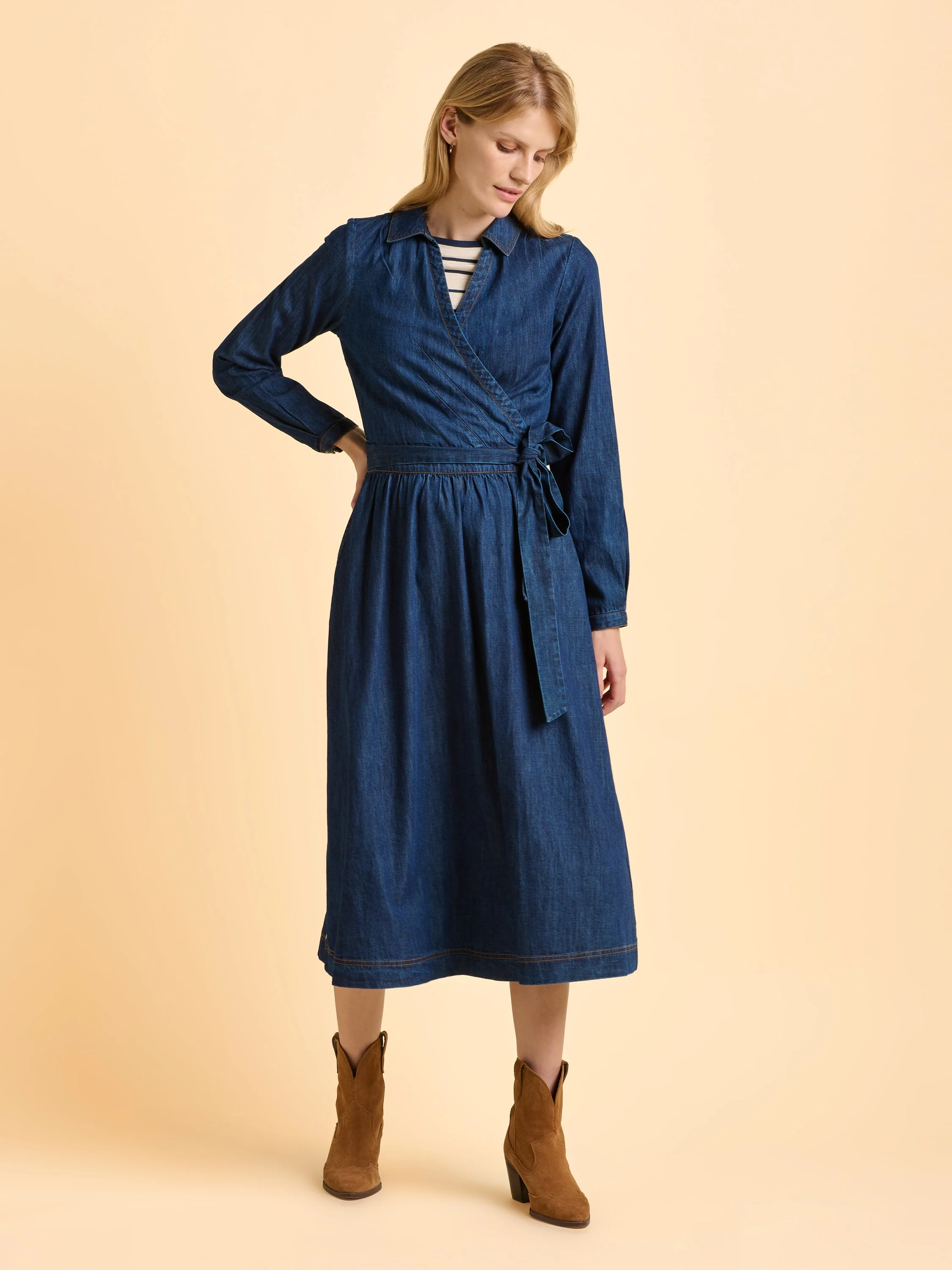 Fern Denim Maxi Dress - Image 2