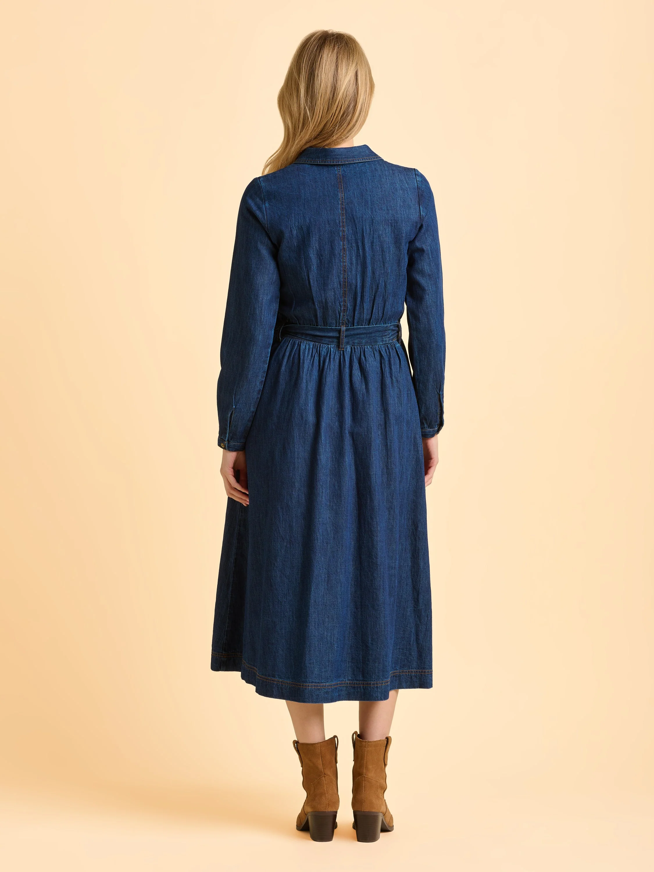 Fern Denim Maxi Dress - Image 3