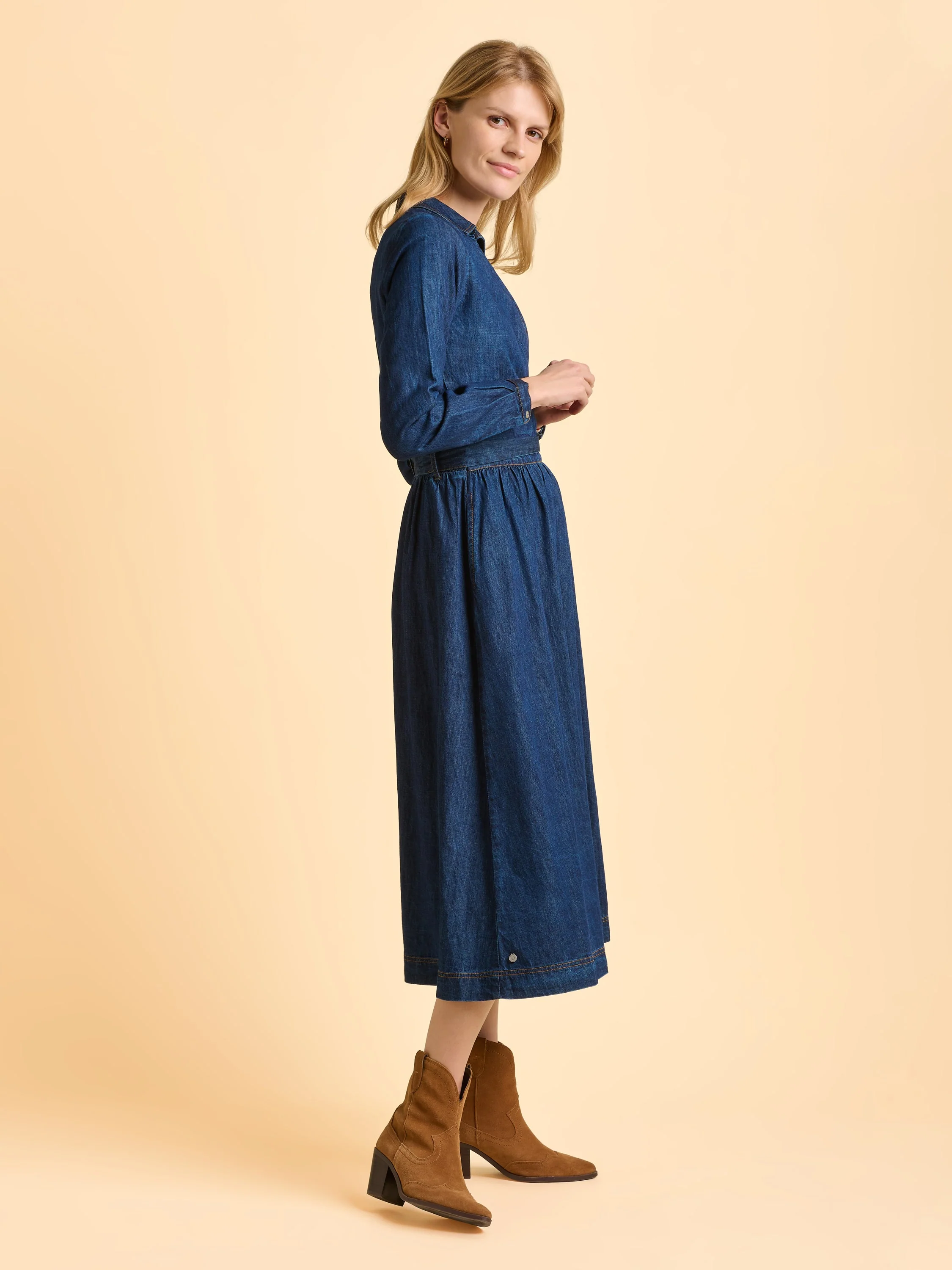 Fern Denim Maxi Dress - Image 4
