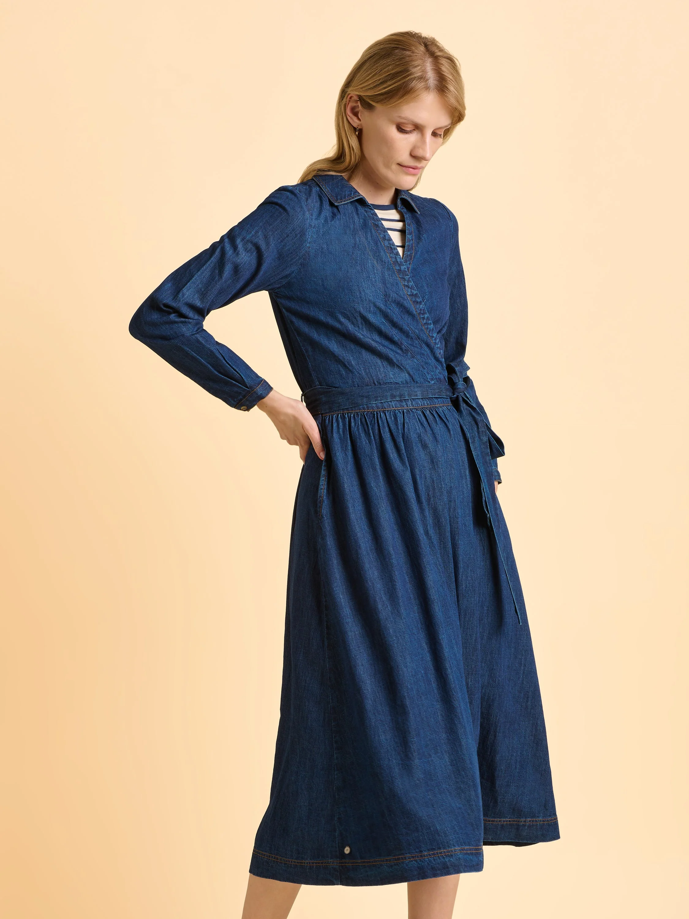 Fern Denim Maxi Dress - Image 6