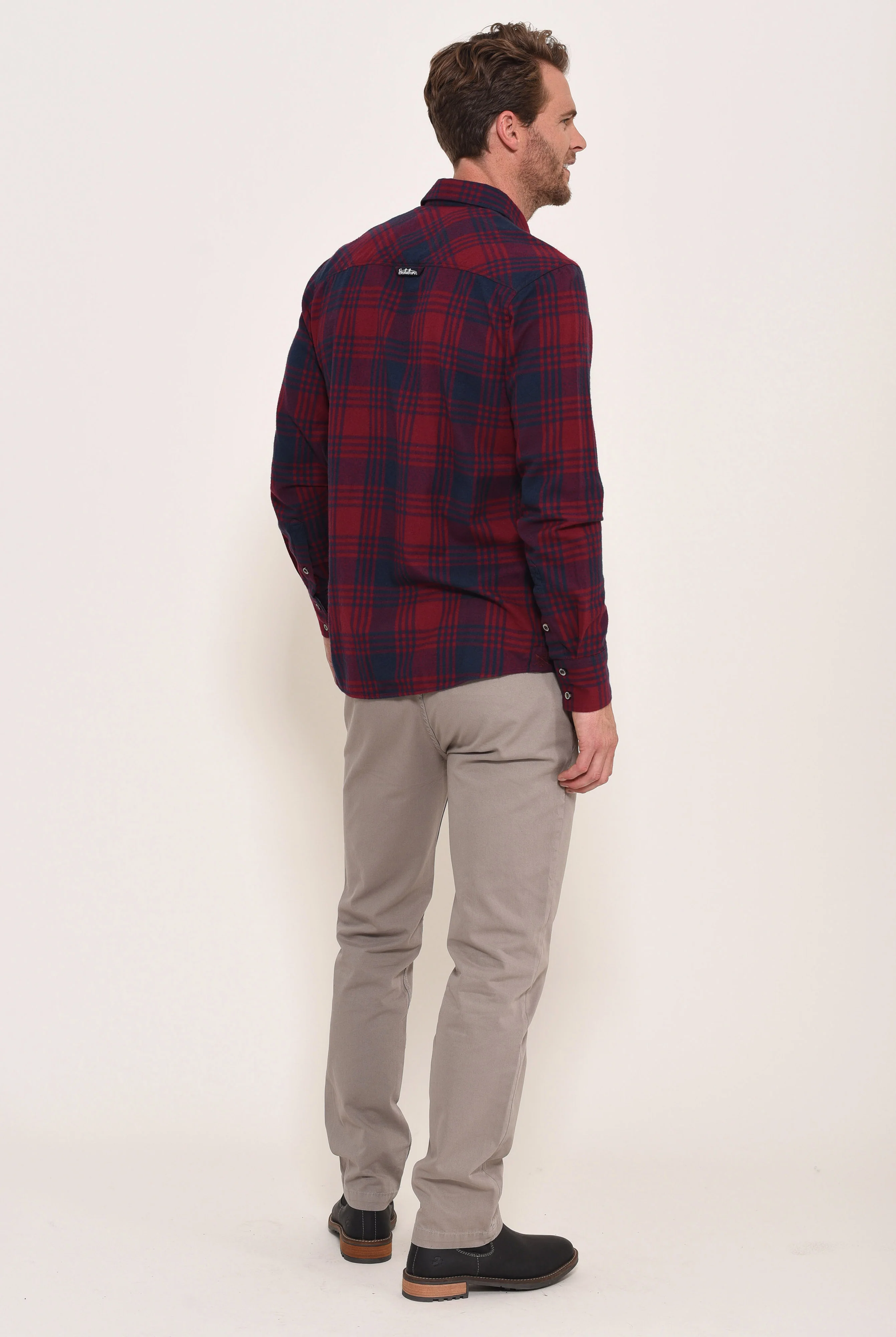 Flannel Check shirt Red - Image 2