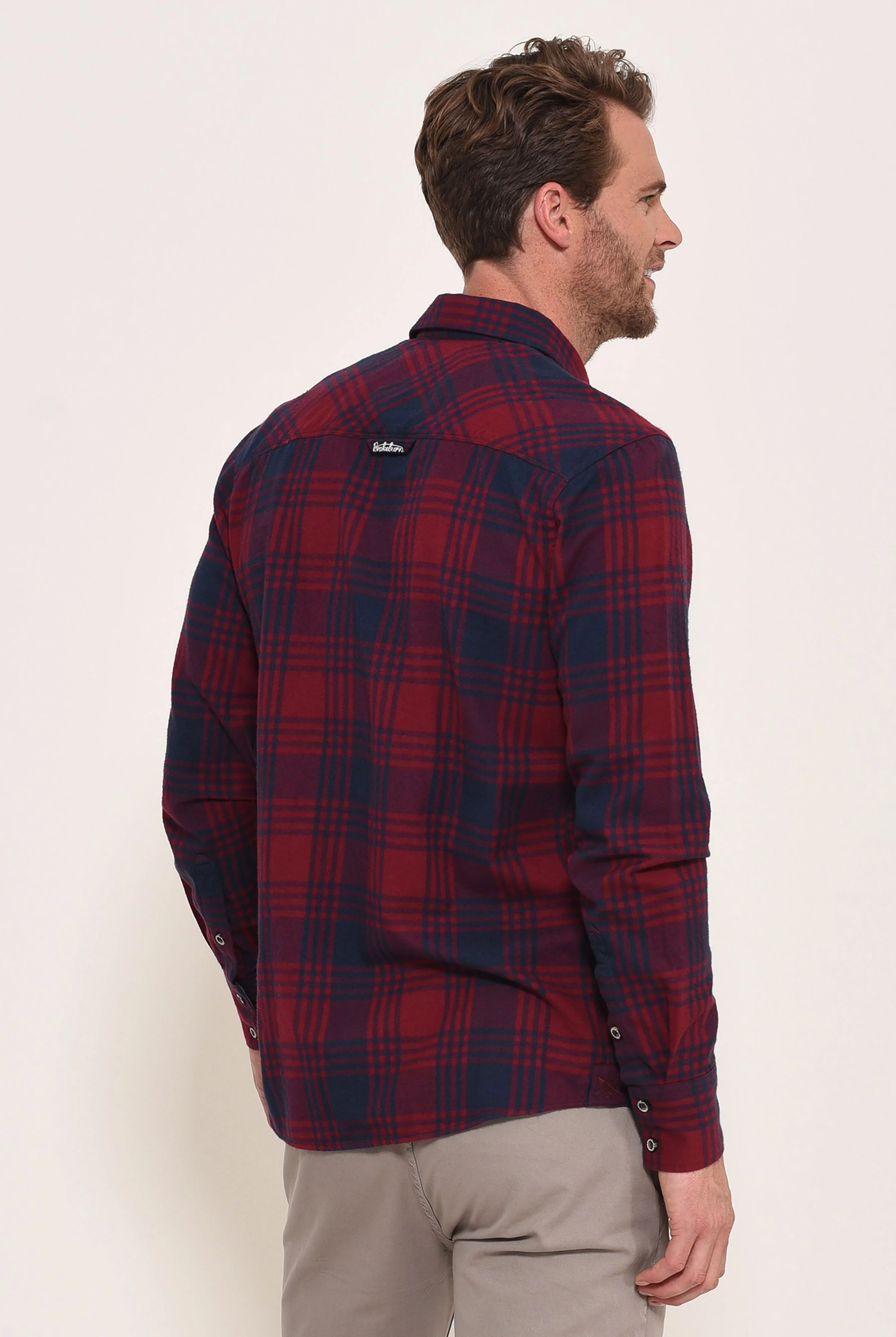 Flannel Check shirt Red - Image 4