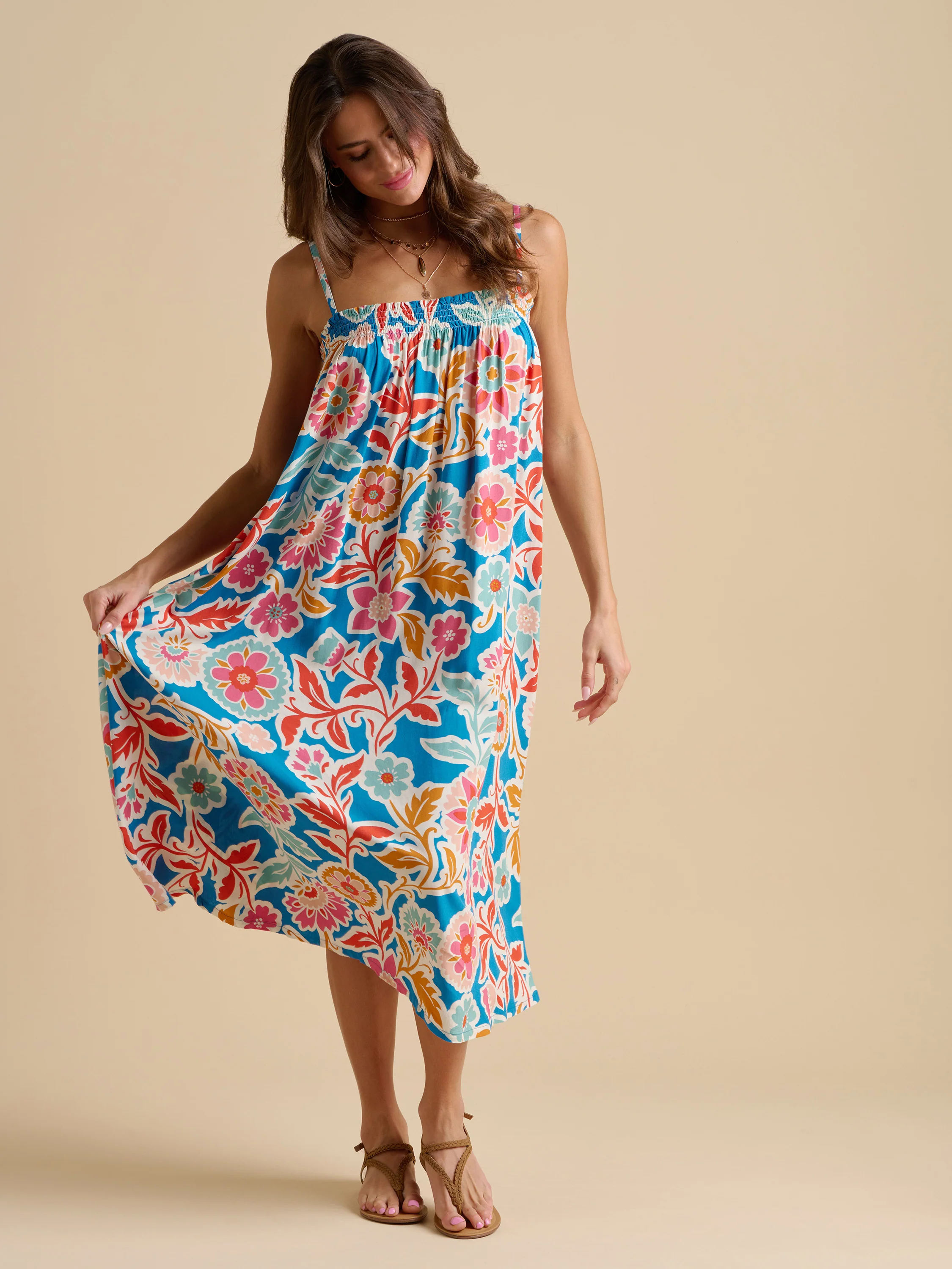 Full Bloom Midi Dress