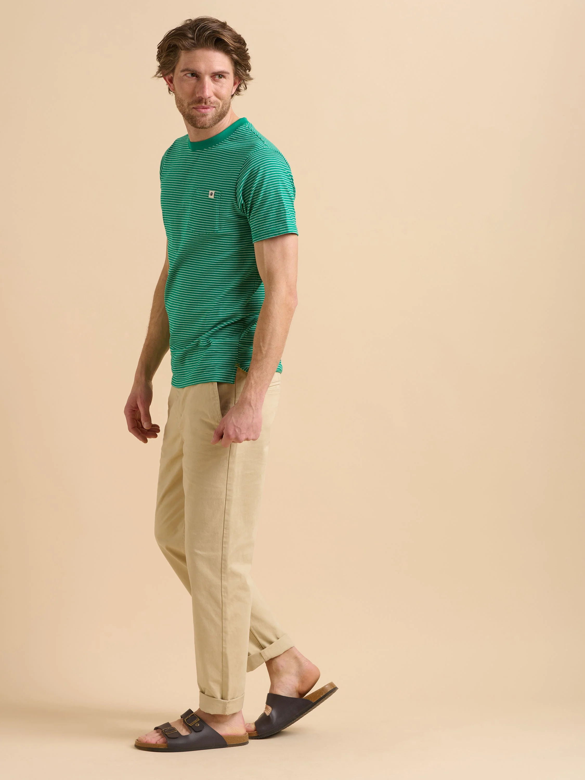 Green Stripe Tee - Image 4