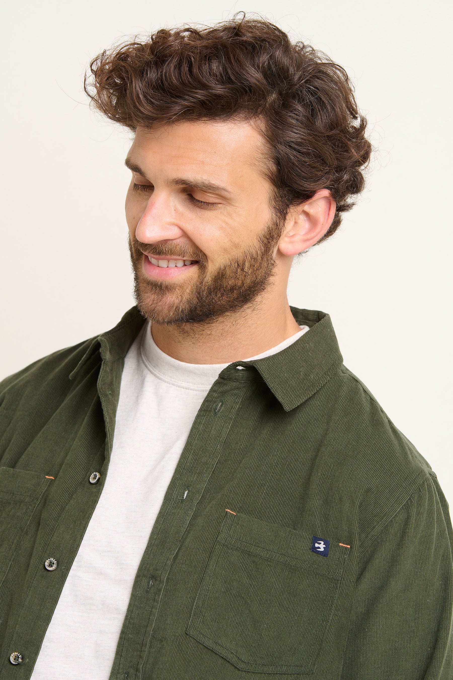Khaki Corduroy Shirt - Image 4