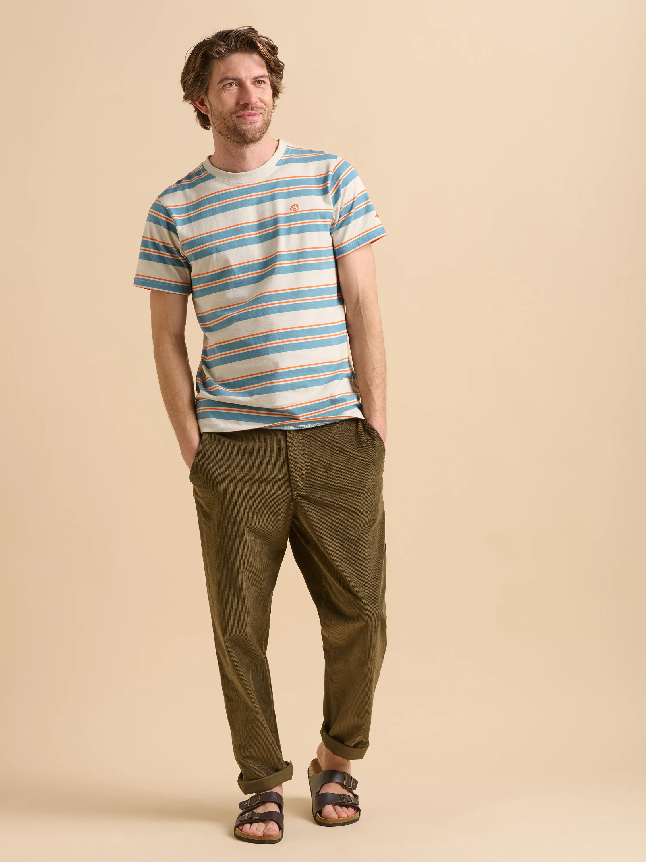 Khaki Corduroy Trouser - Image 5