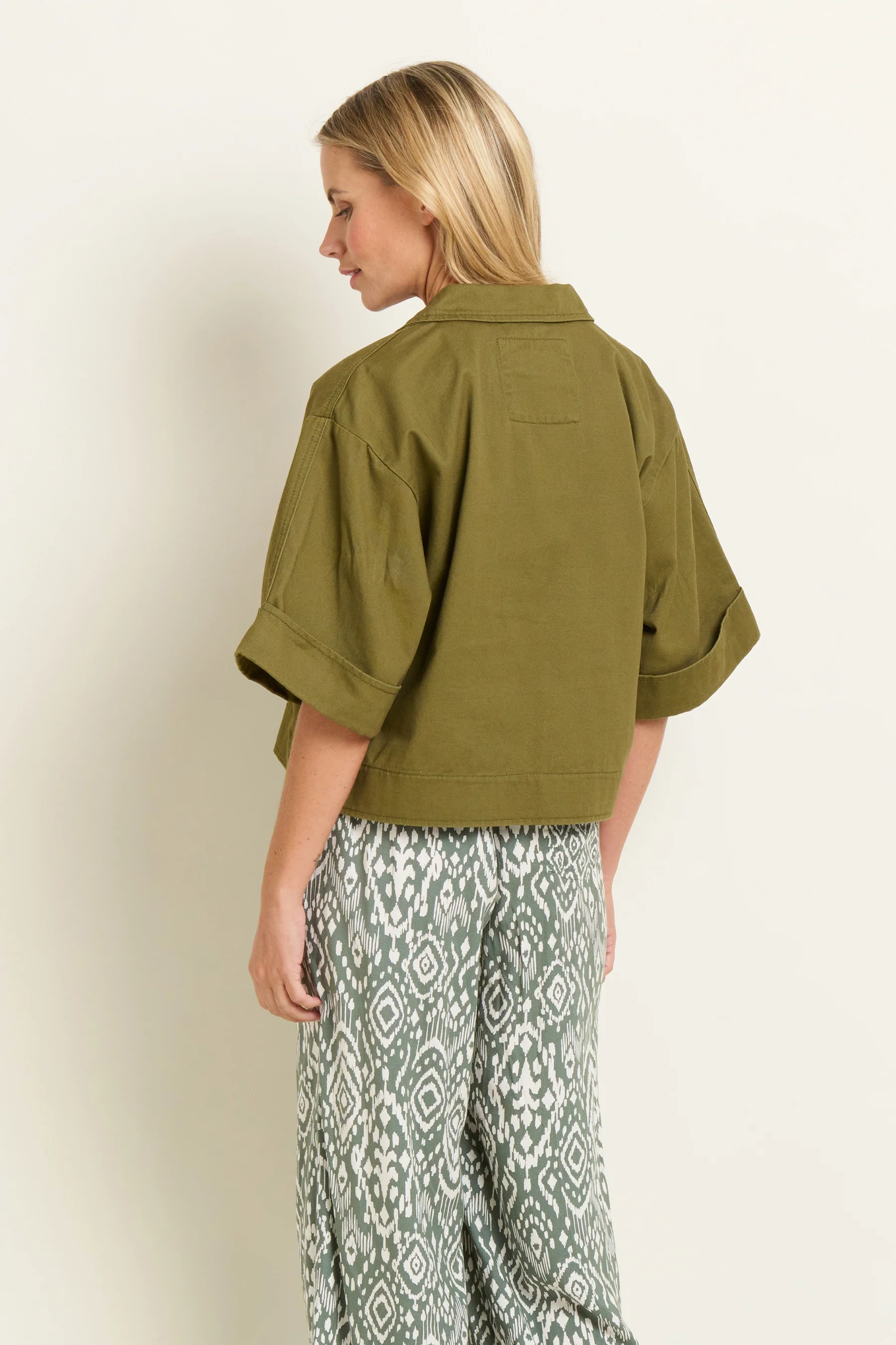 Khaki Safari Jacket - Image 3