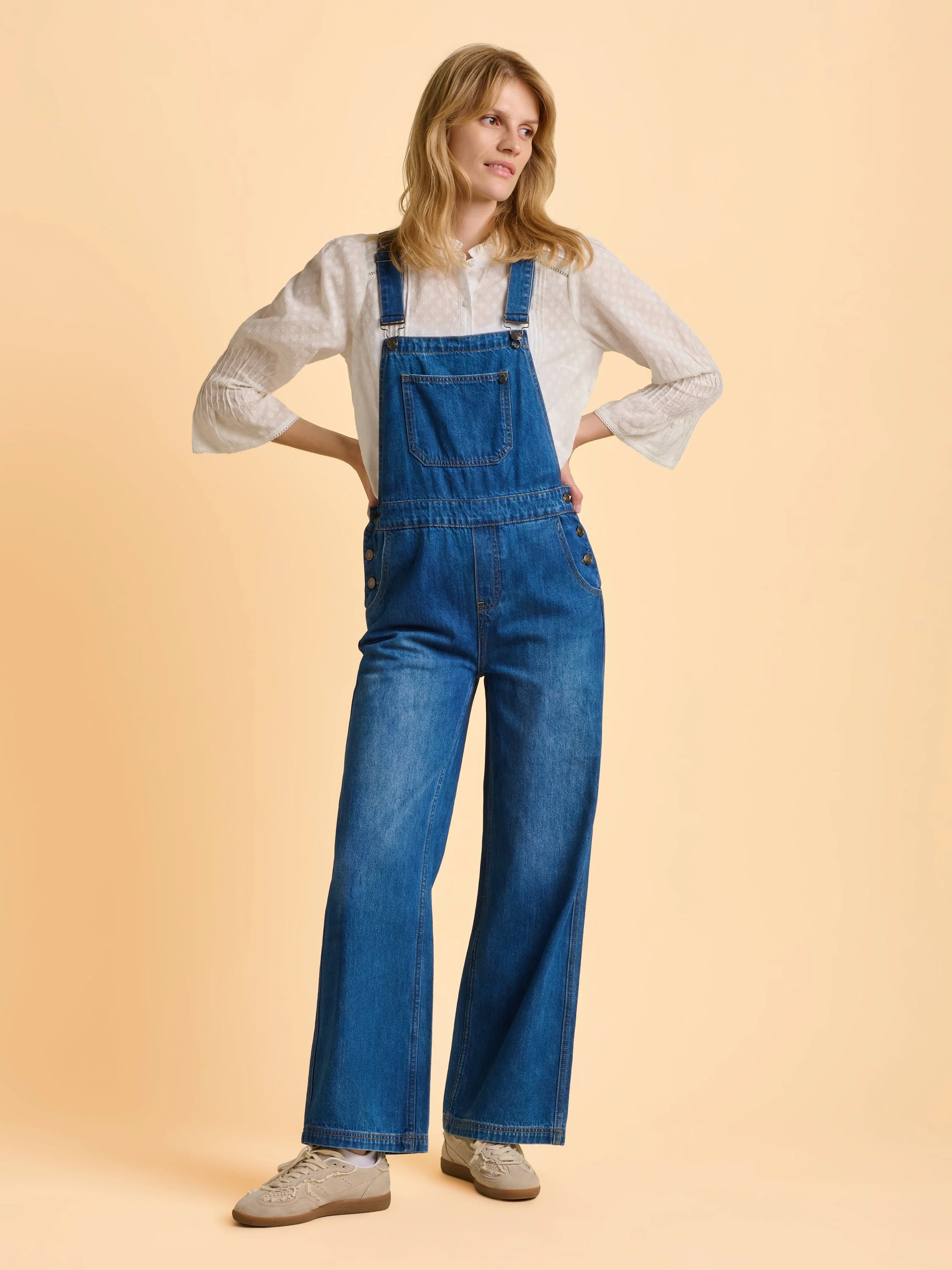 Leia Denim Dungarees - Image 2