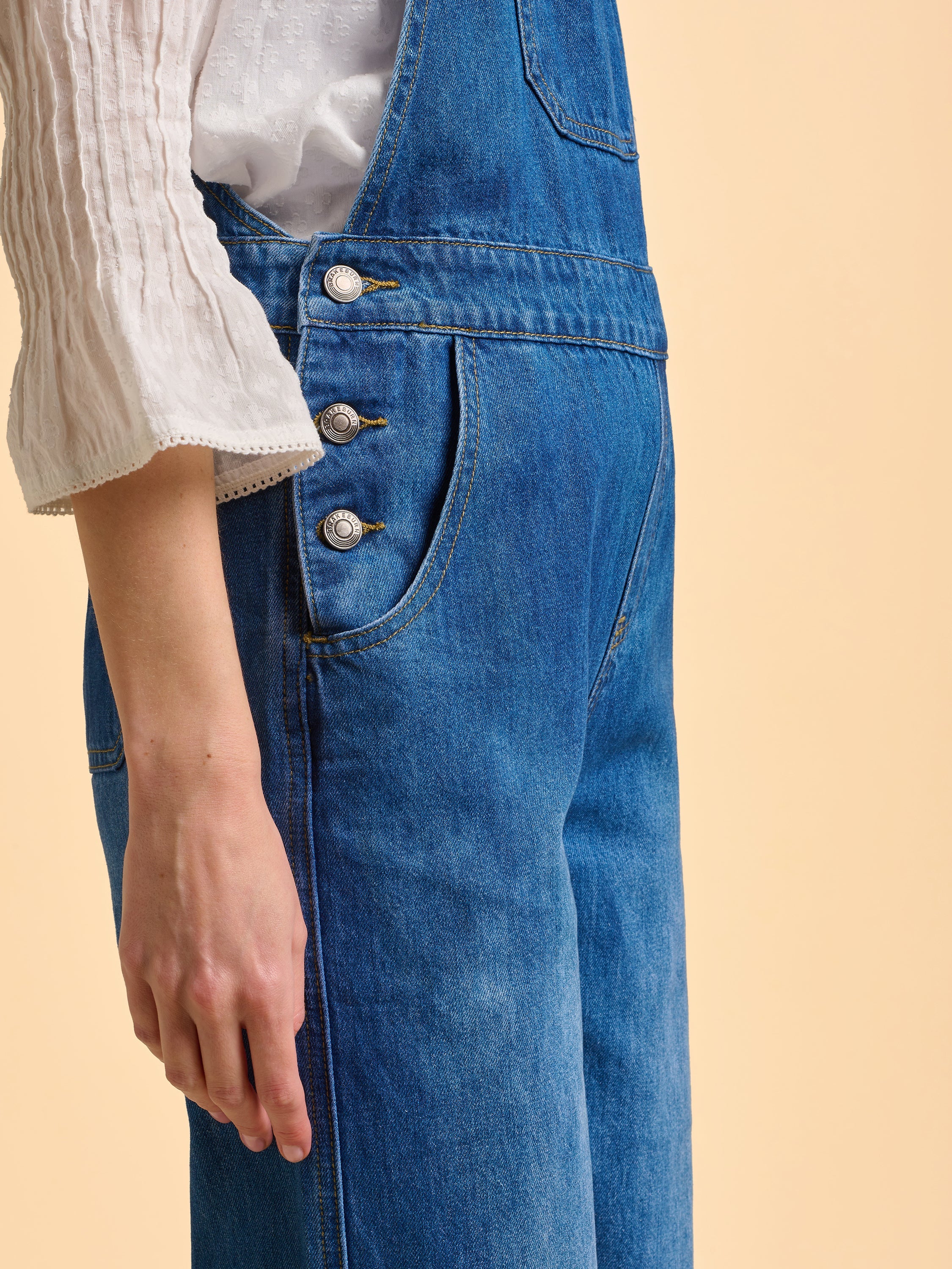 Leia Denim Dungarees - Image 6