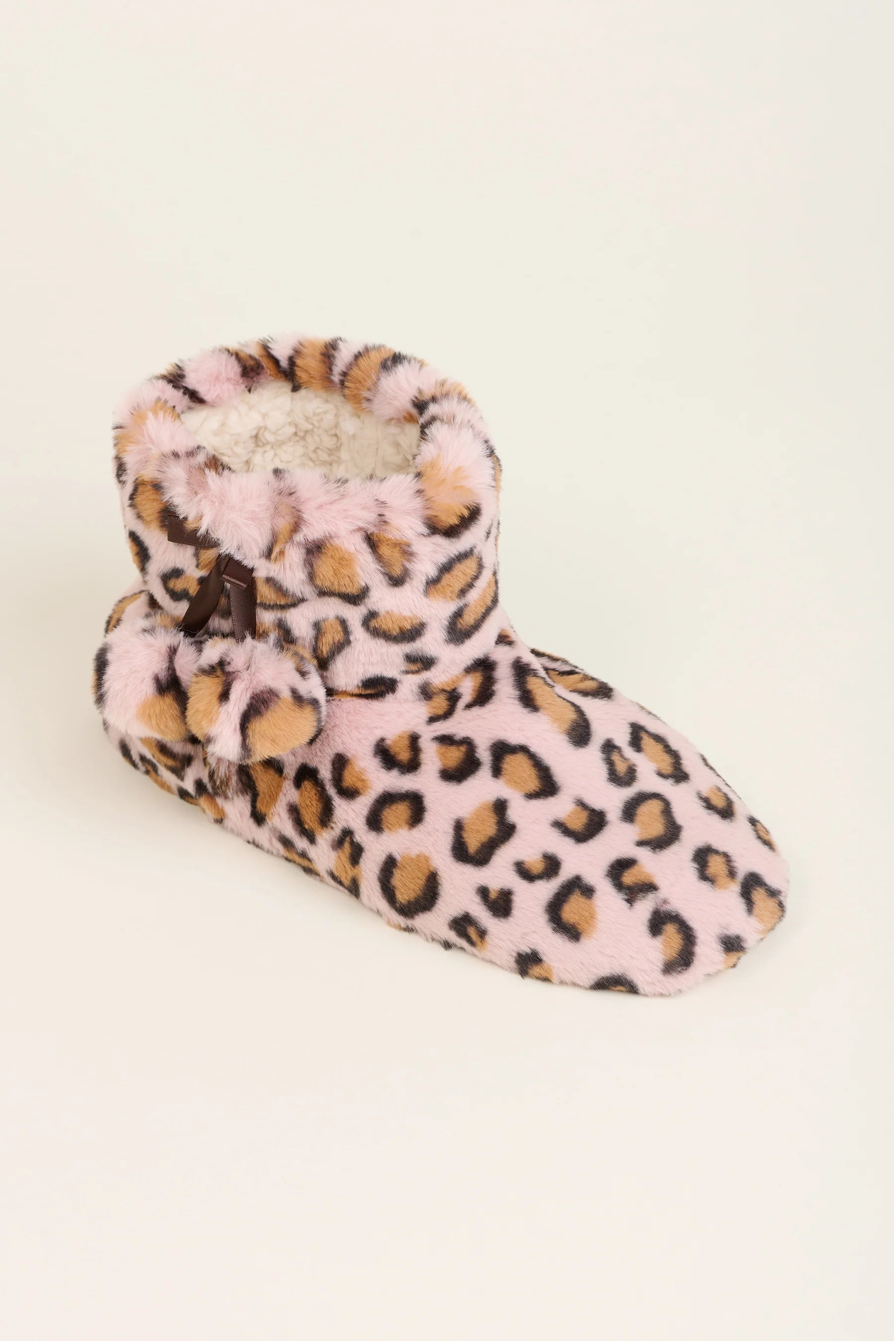 Leopard Bring Me Coffee Slipper Boots - Image 4
