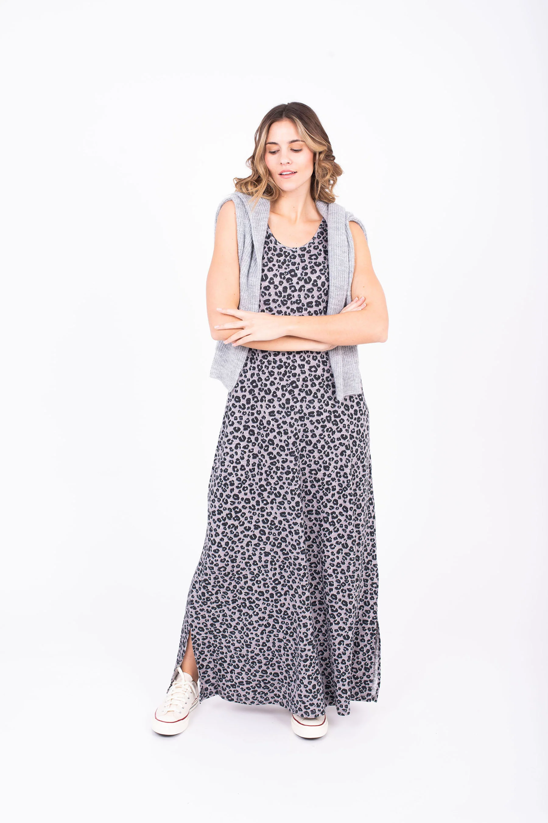 Leopard Spot Maxi Dress - Image 3