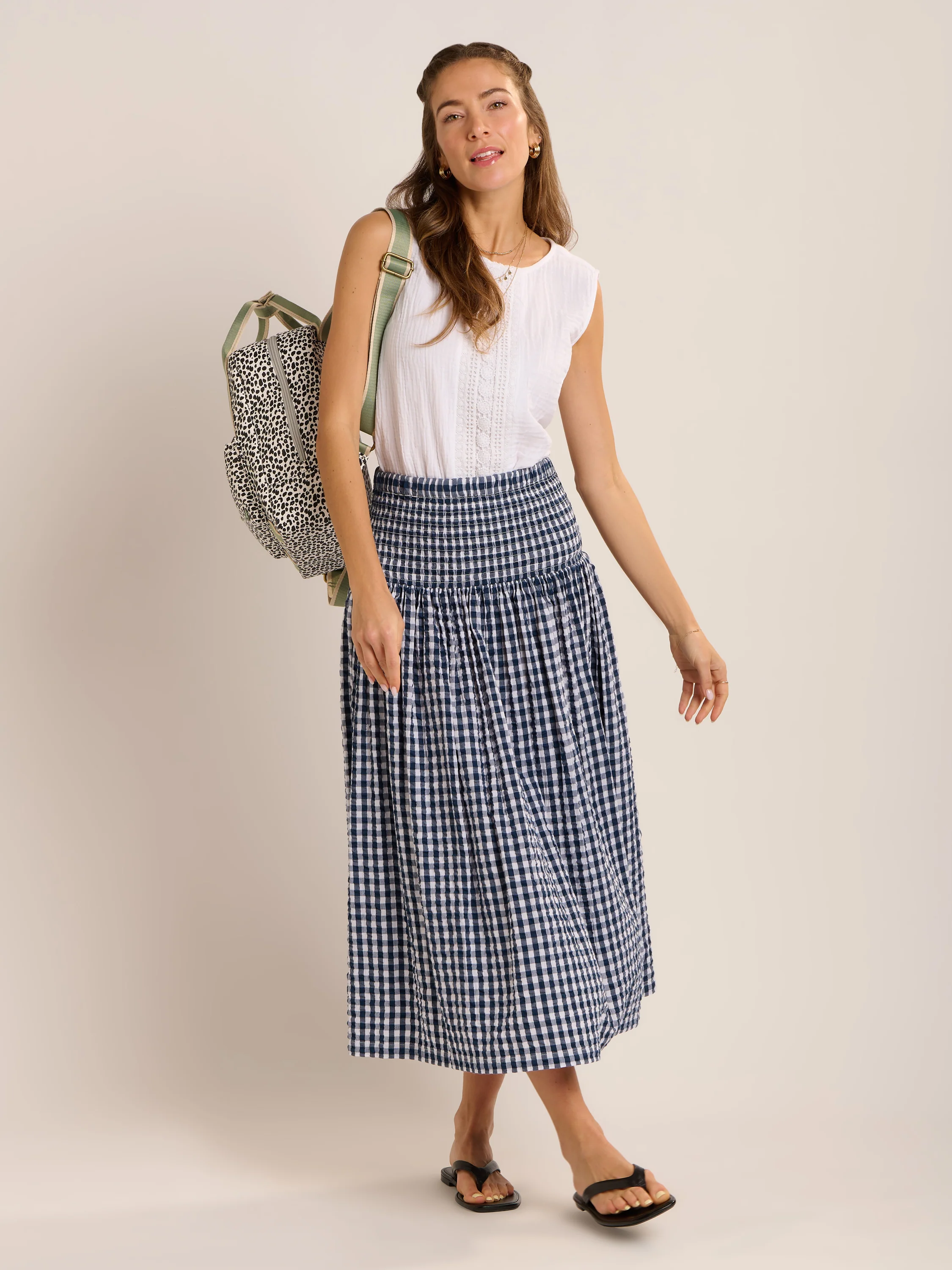 Lilly Double Cloth Sleeveless Blouse - Image 6