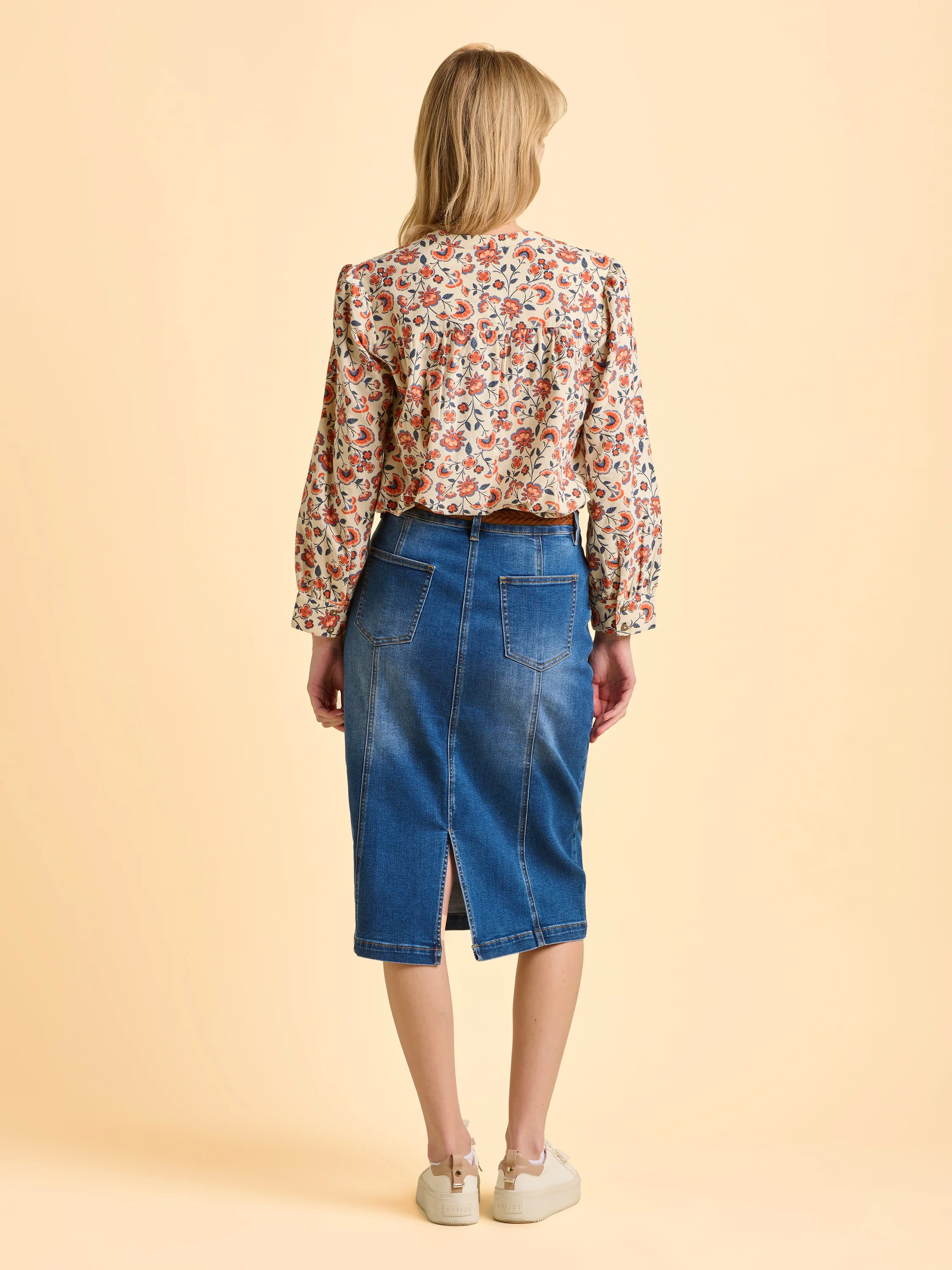 Lindsay Cream Cord Blouse - Image 2