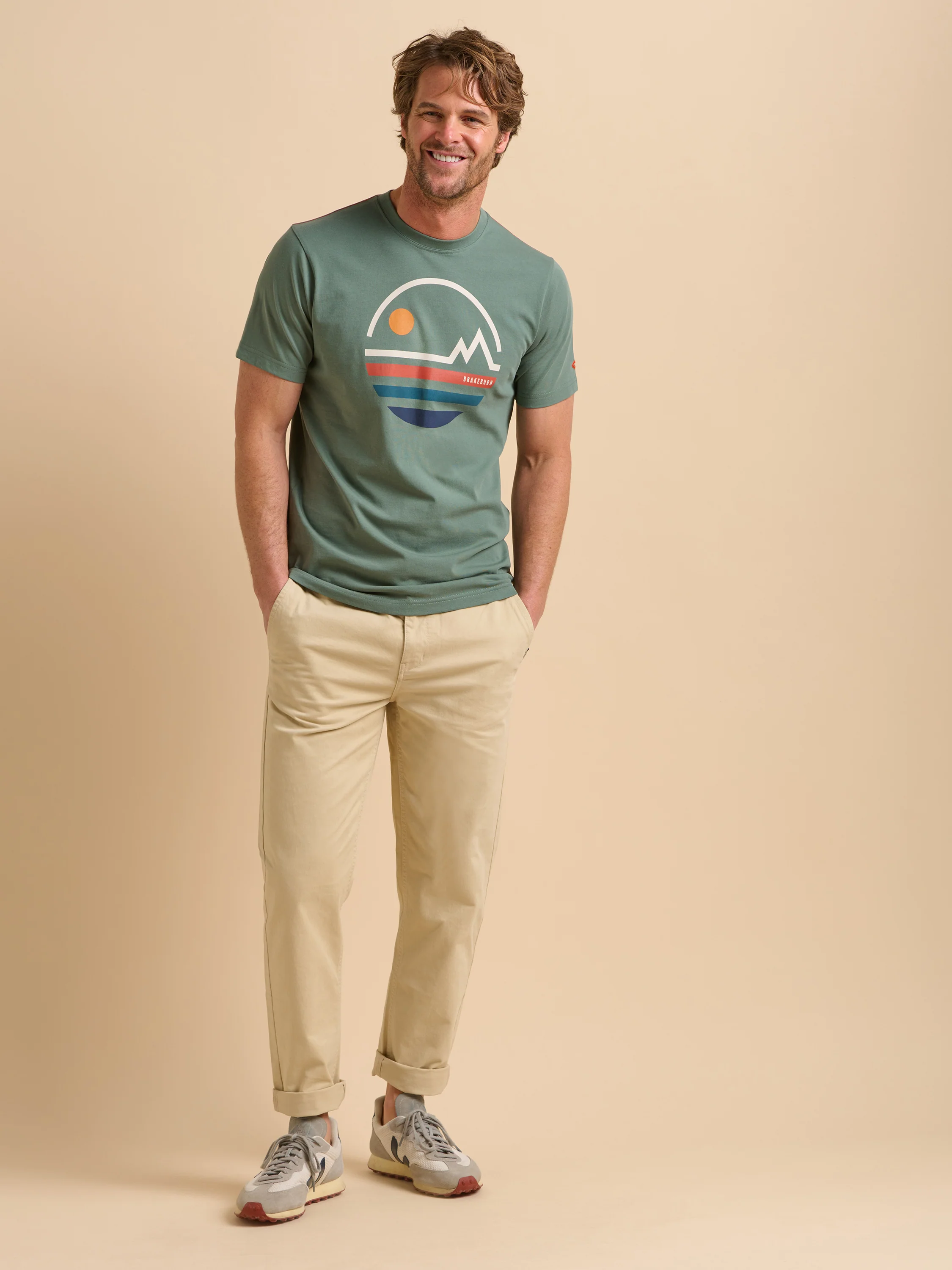 Linear Mountains Tee