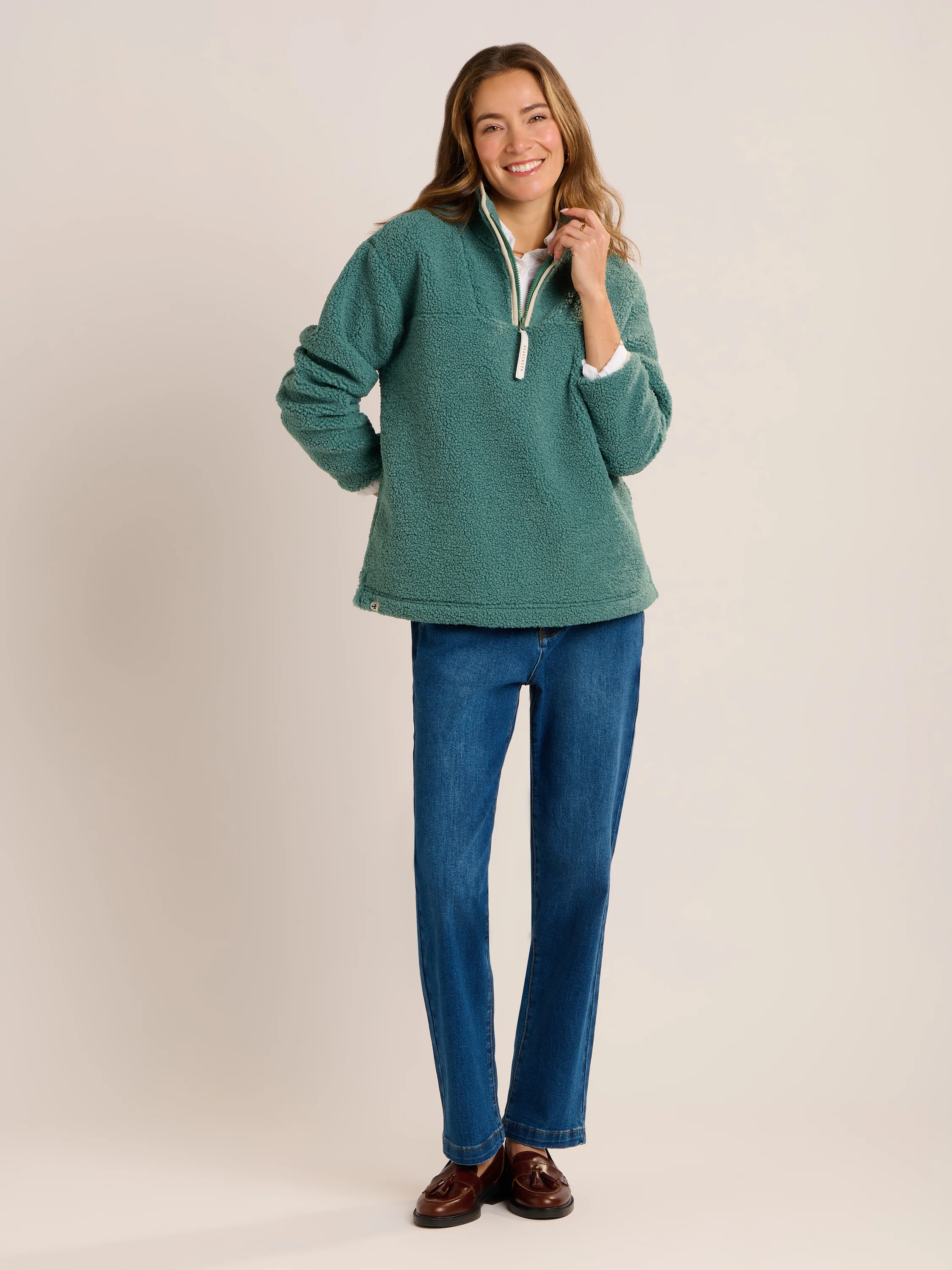 Mangerton Quarter Zip Borg Fleece - Image 4