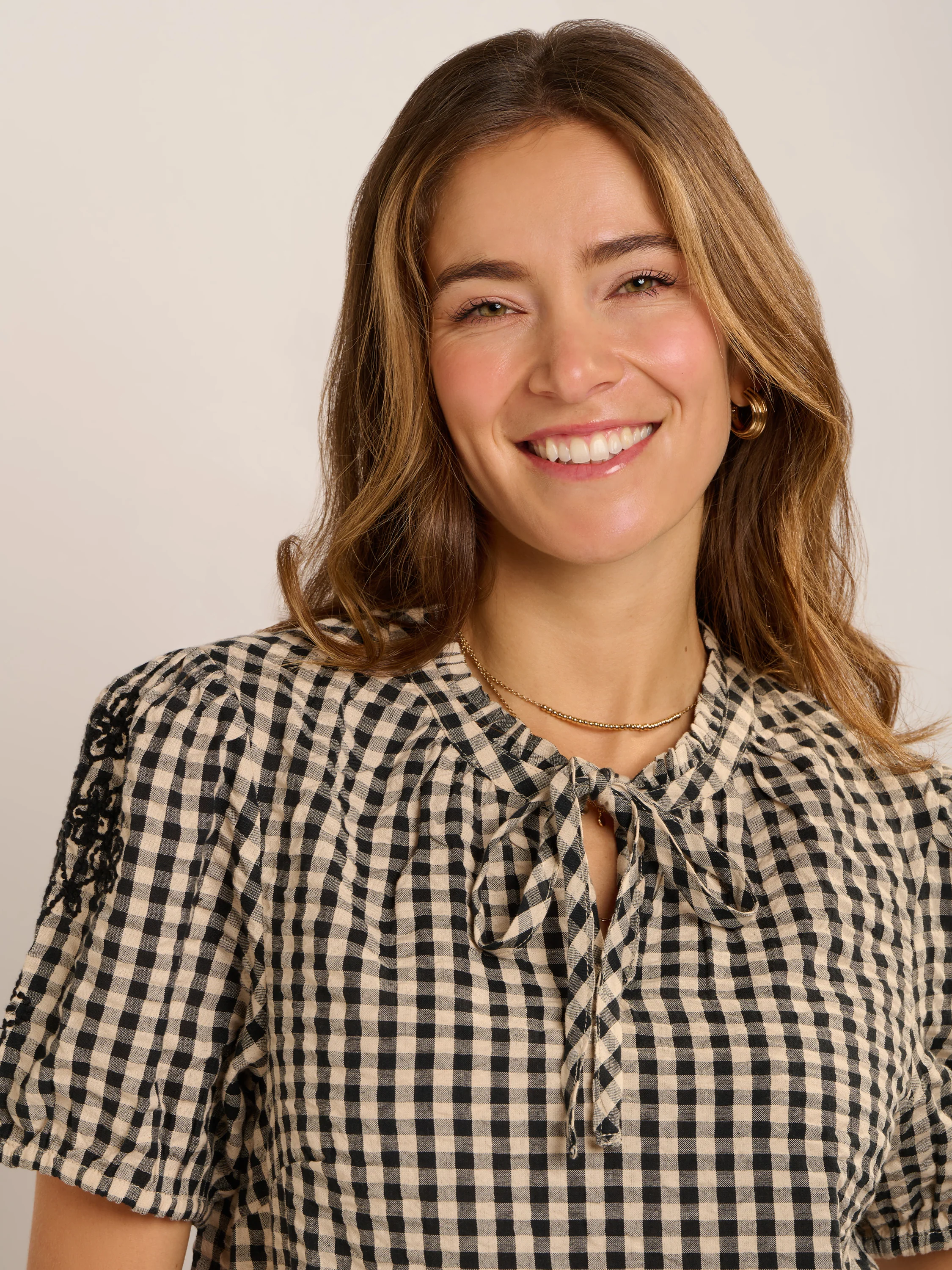 Maria Gingham Blouse