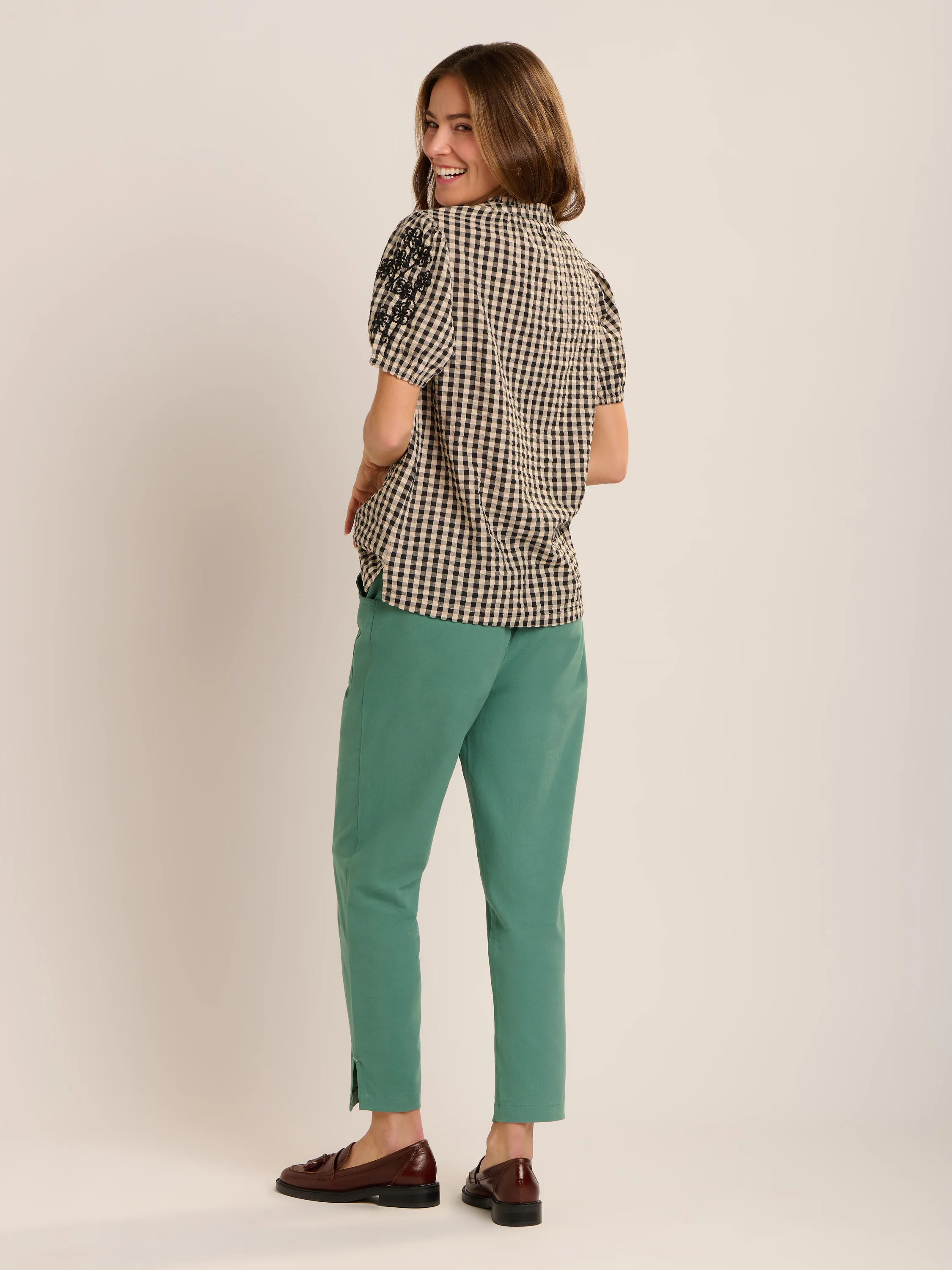 Maria Gingham Blouse - Image 2