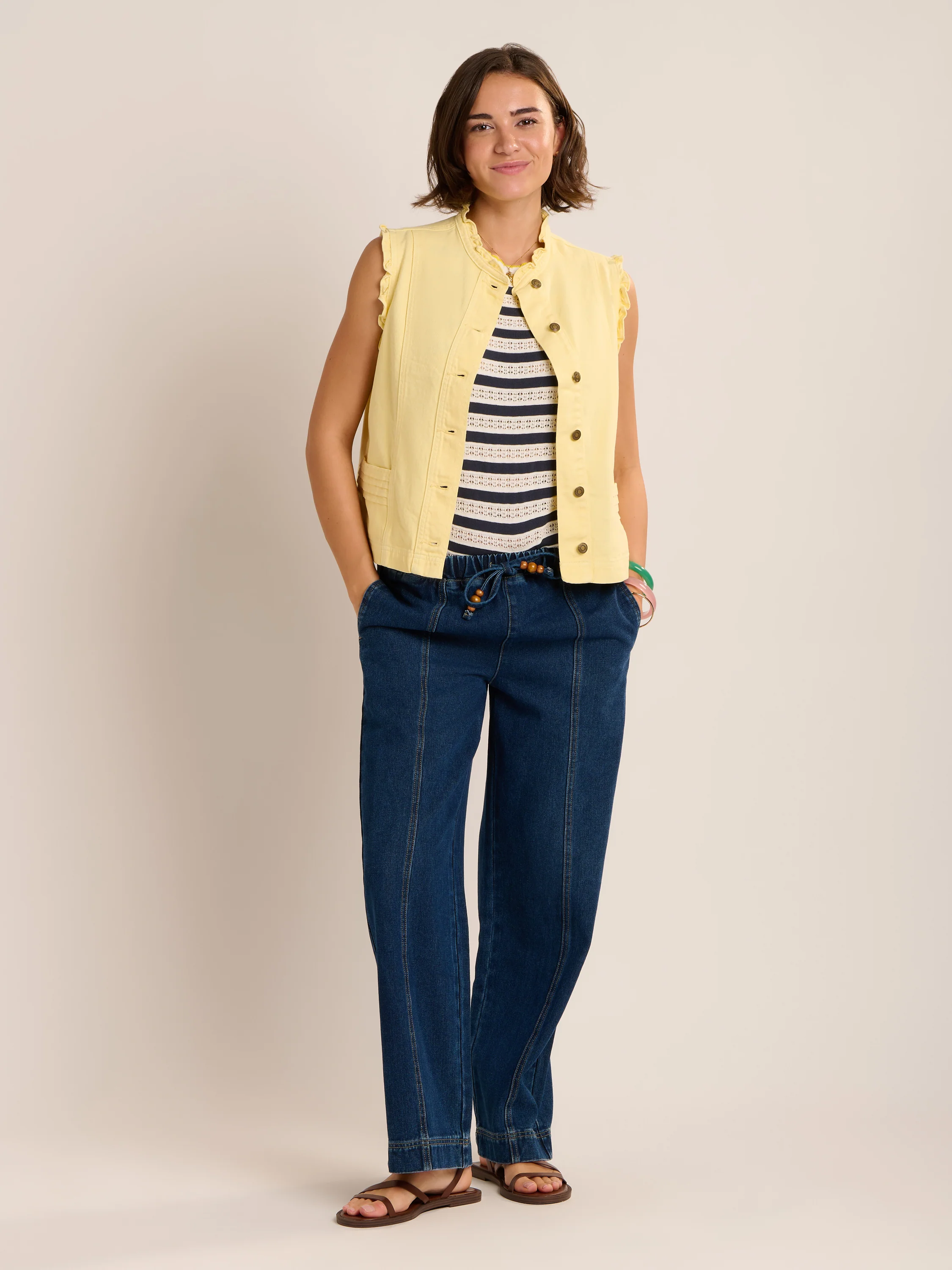 Mariposa Denim Waistcoat - Image 6