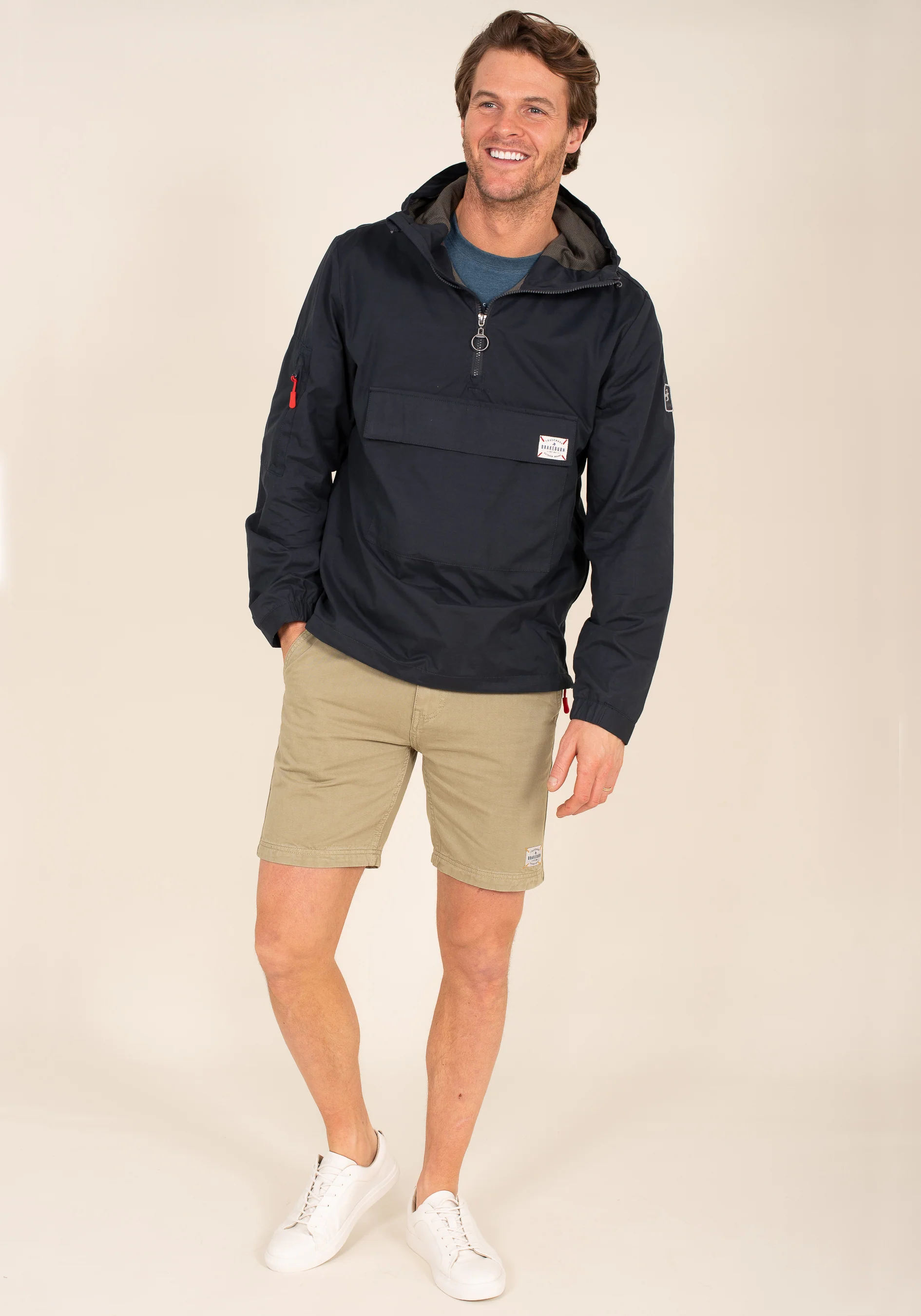 Navy Pullover Jacket - Image 5