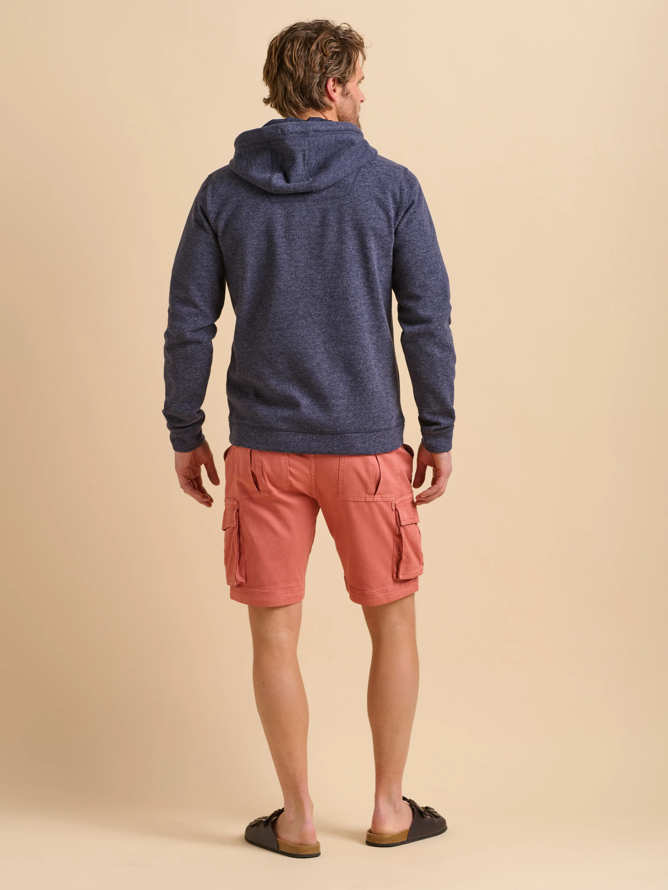 Navy Marl Hoodie - Image 4