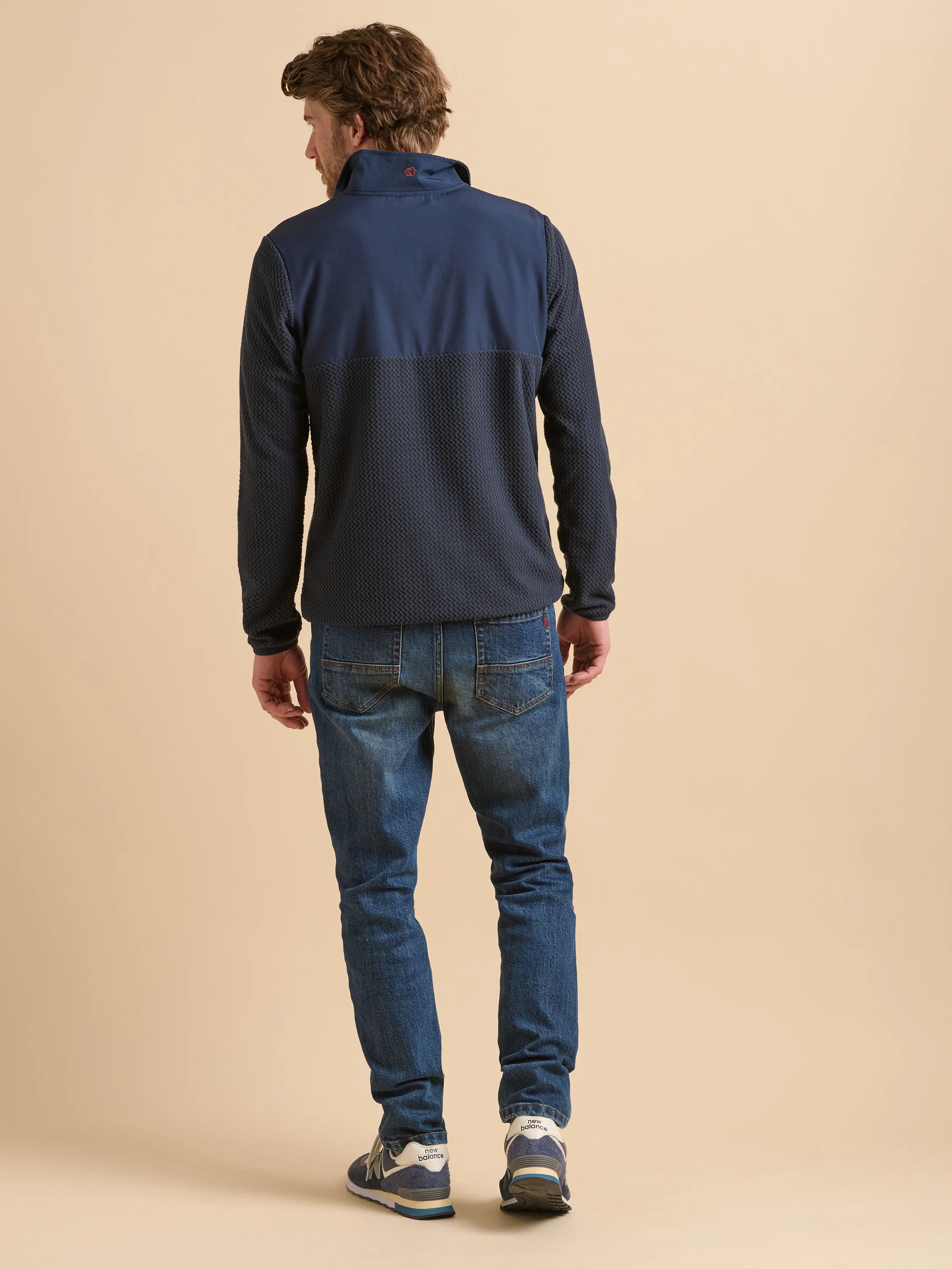 Navy Quarter Zip Micro Fleece - Image 4