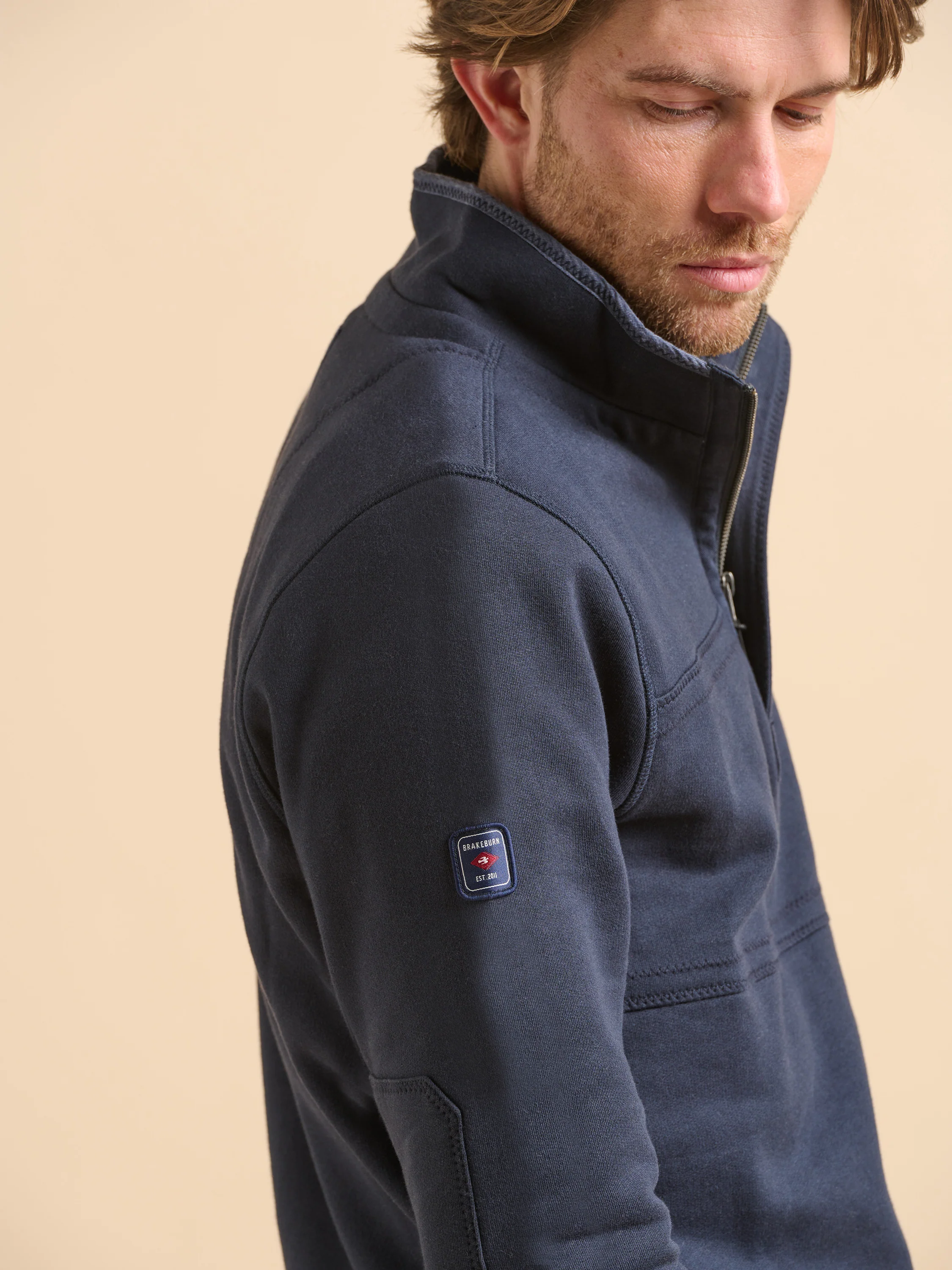 Navy Quarter Zip