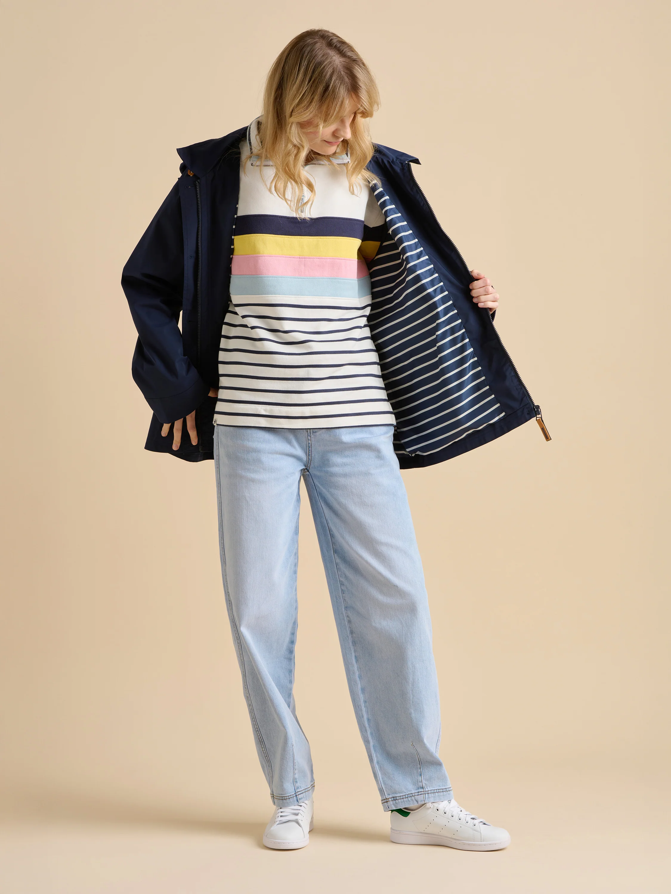 Navy Rain Jacket - Image 4